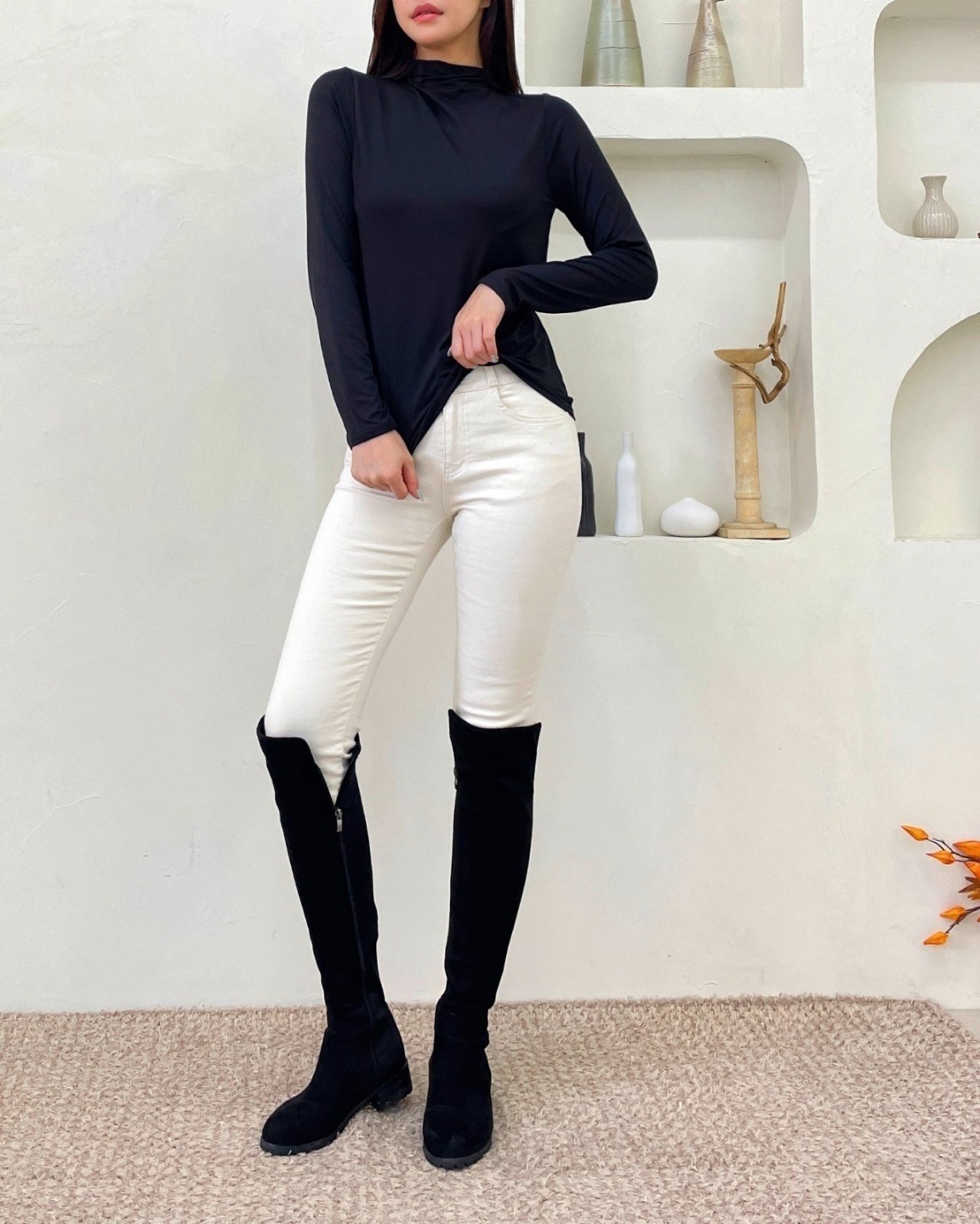 ハーフネックウォーム長袖Tシャツ | 詳細画像14