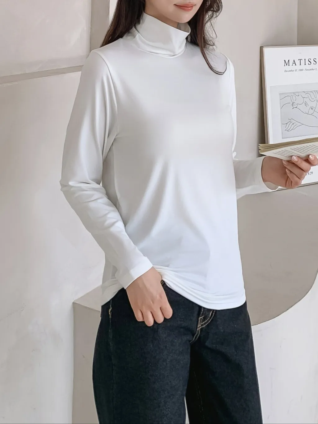 ハイネックウォーム長袖Tシャツ | 詳細画像1