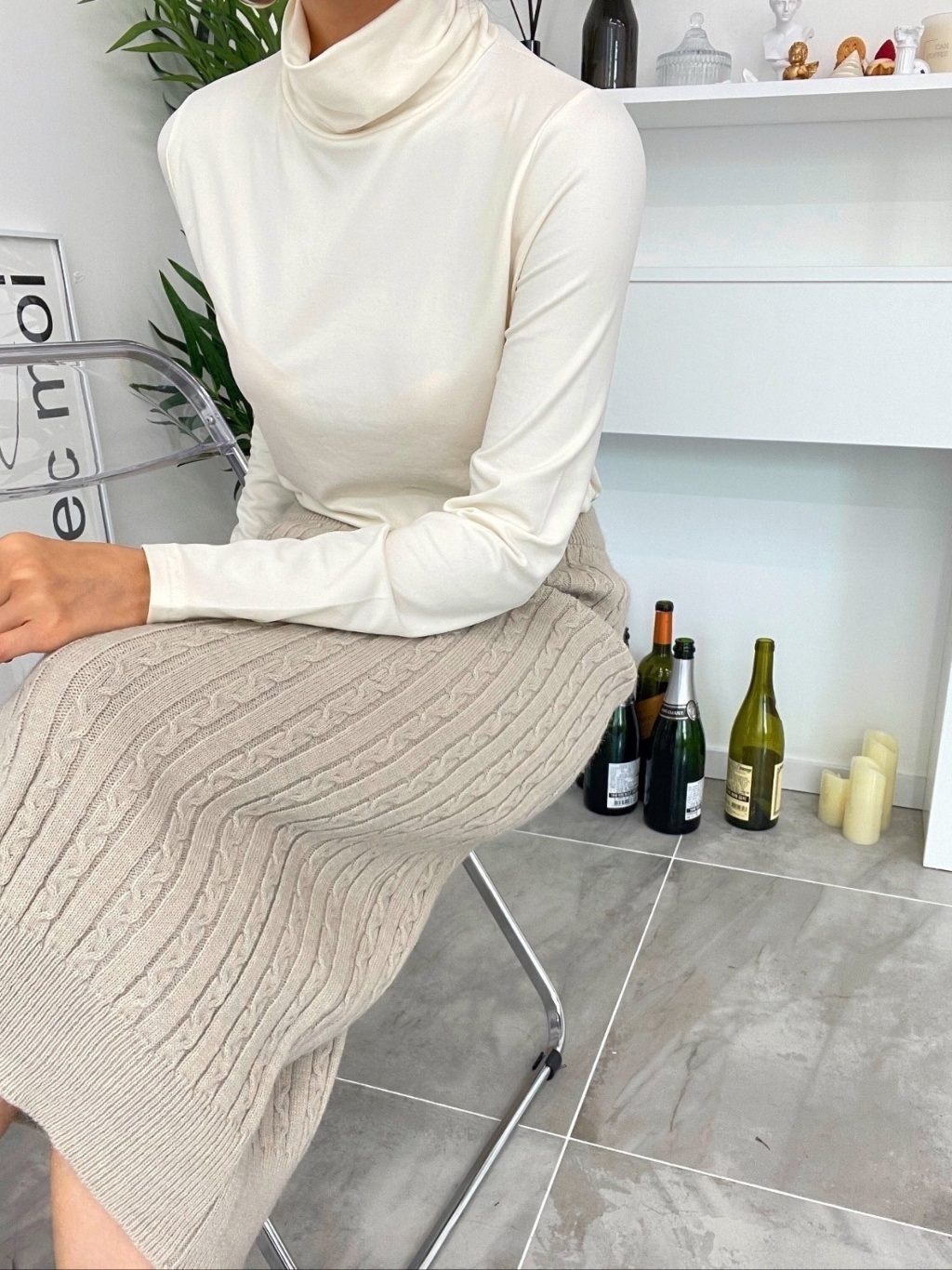 ハイネックウォーム長袖Tシャツ | 詳細画像13