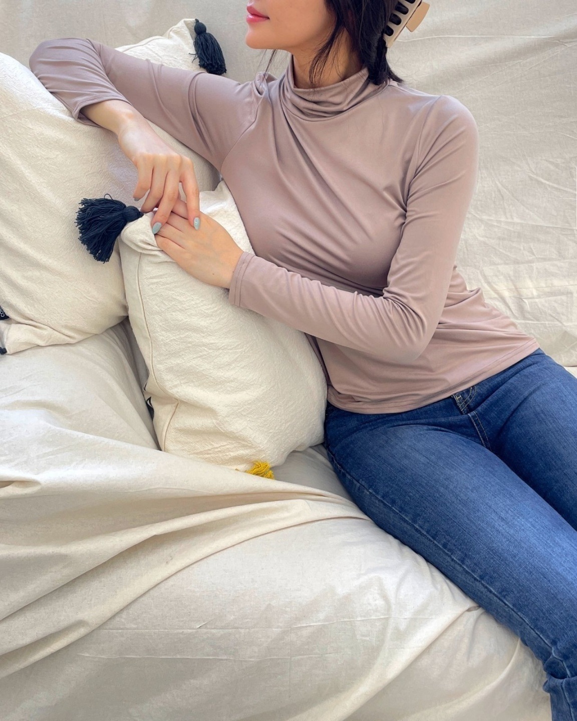 ハイネックウォーム長袖Tシャツ | 詳細画像16