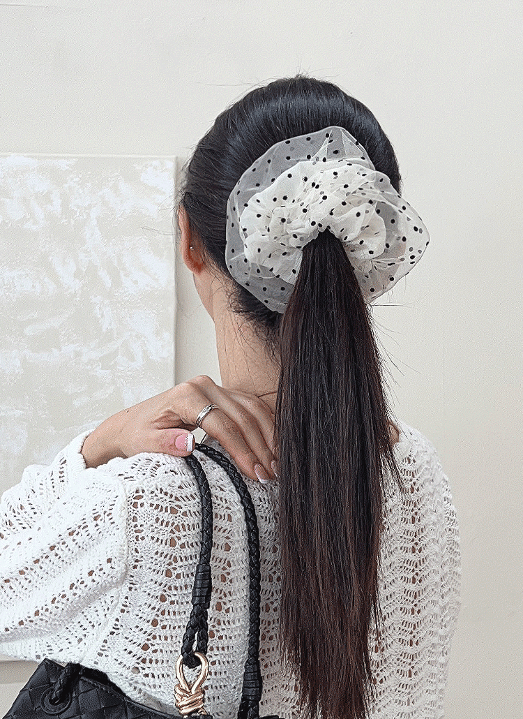 シースルードットヘアゴムシュシュ | レディースファッション通販 - DHOLIC