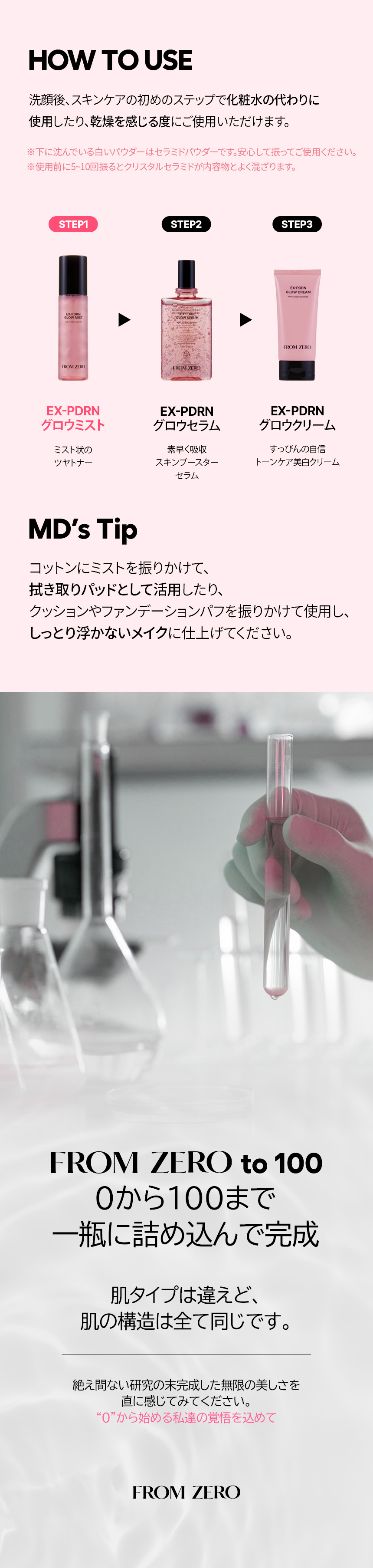 フロムゼロ] EX-PDRN グロウスキンケアセット | 韓国コスメ通販 - DHOLIC