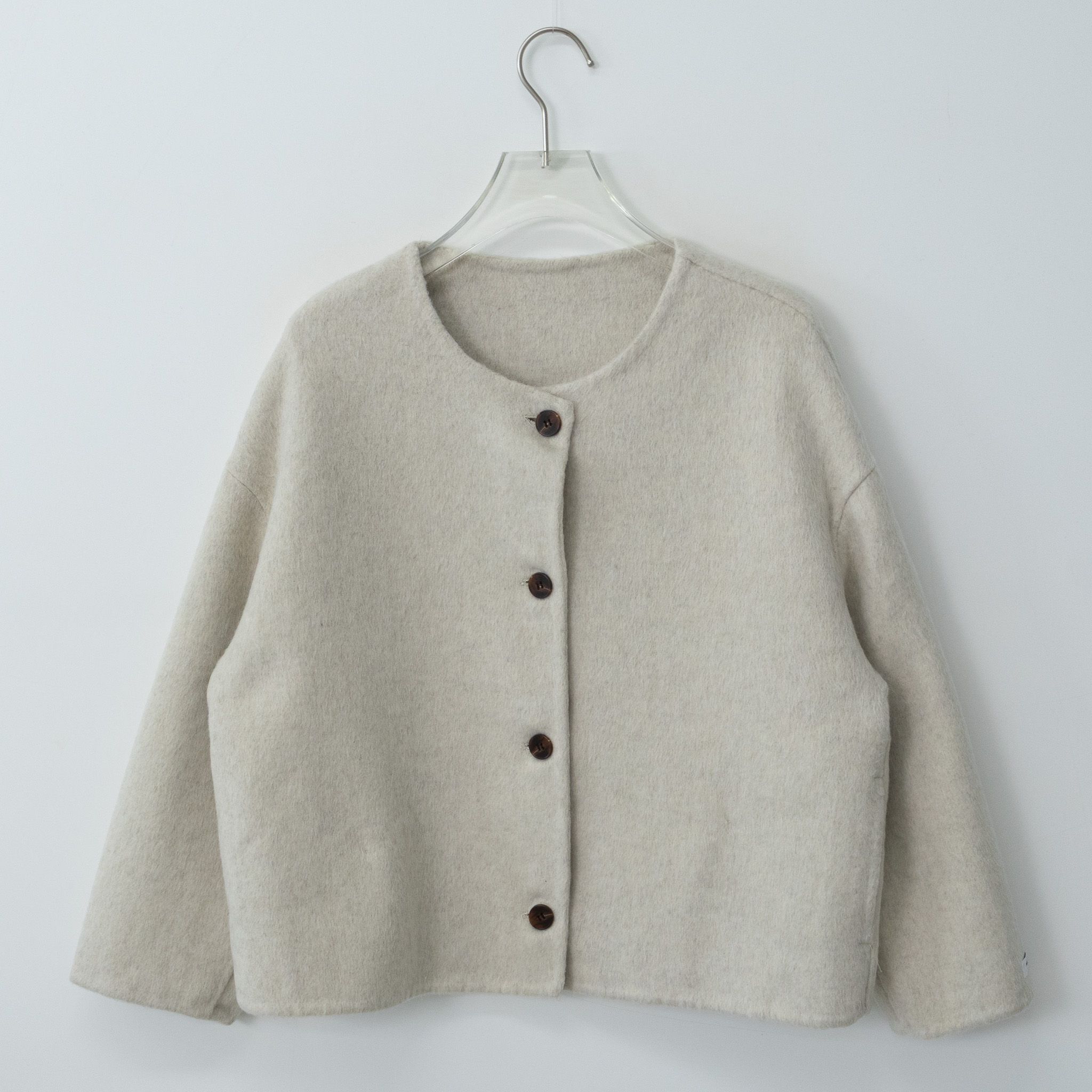 ノーカラーショートコート | 詳細画像18