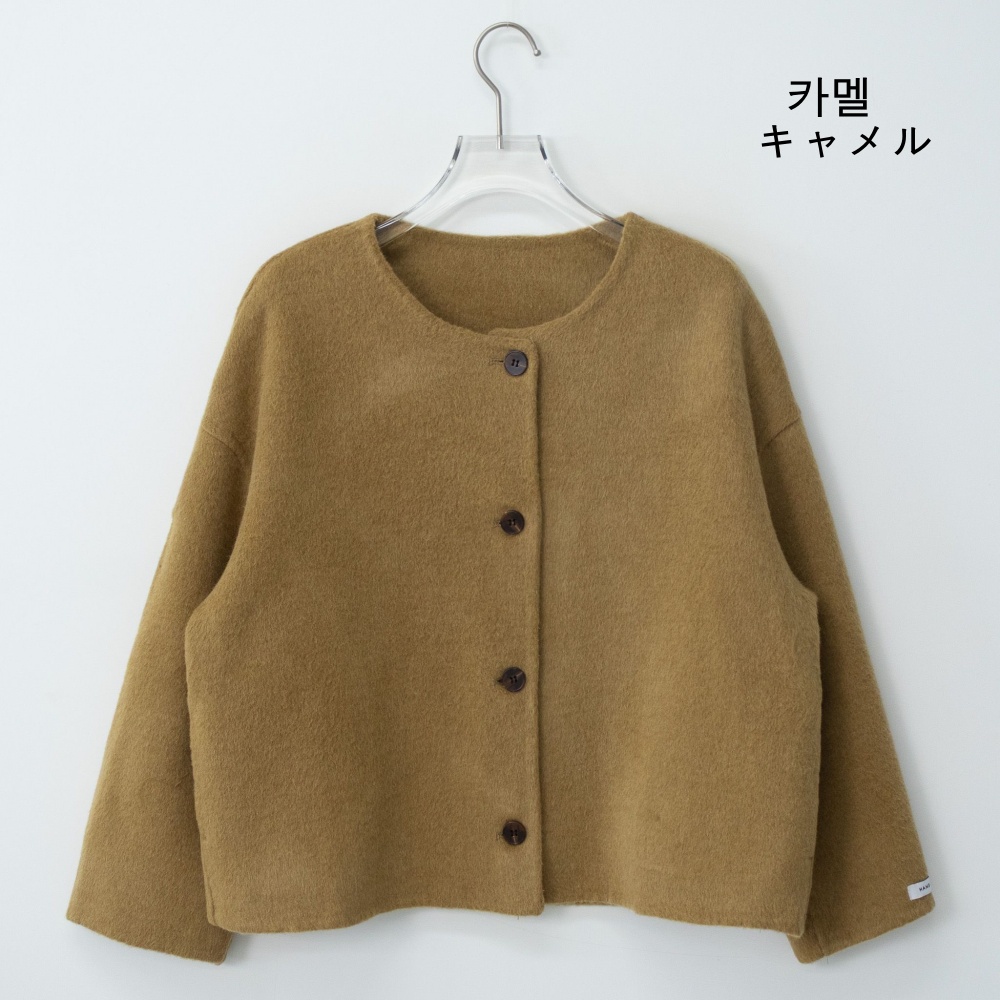 ノーカラーショートコート | 詳細画像23