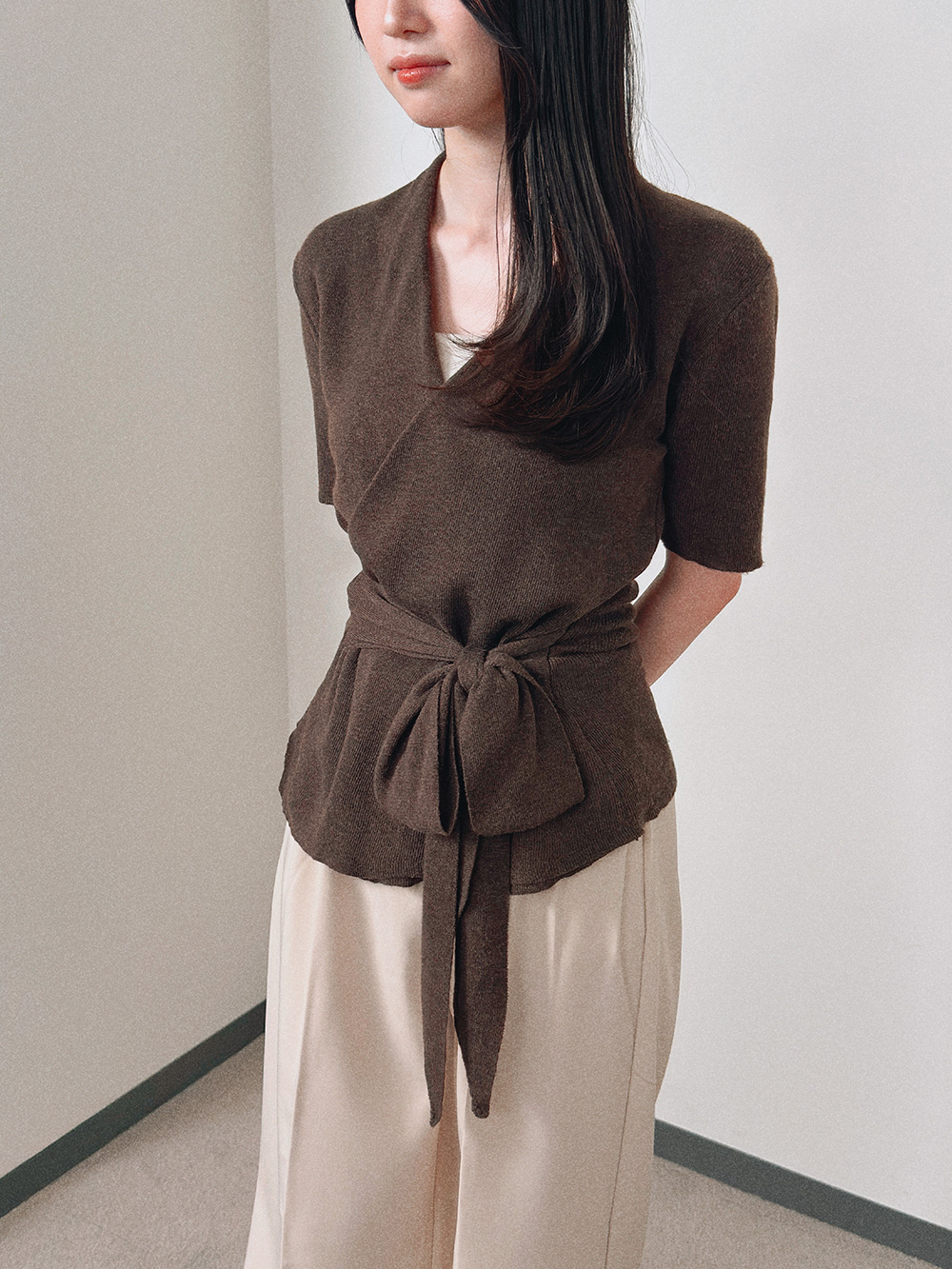 ストラップ付Vネックニット | 詳細画像6