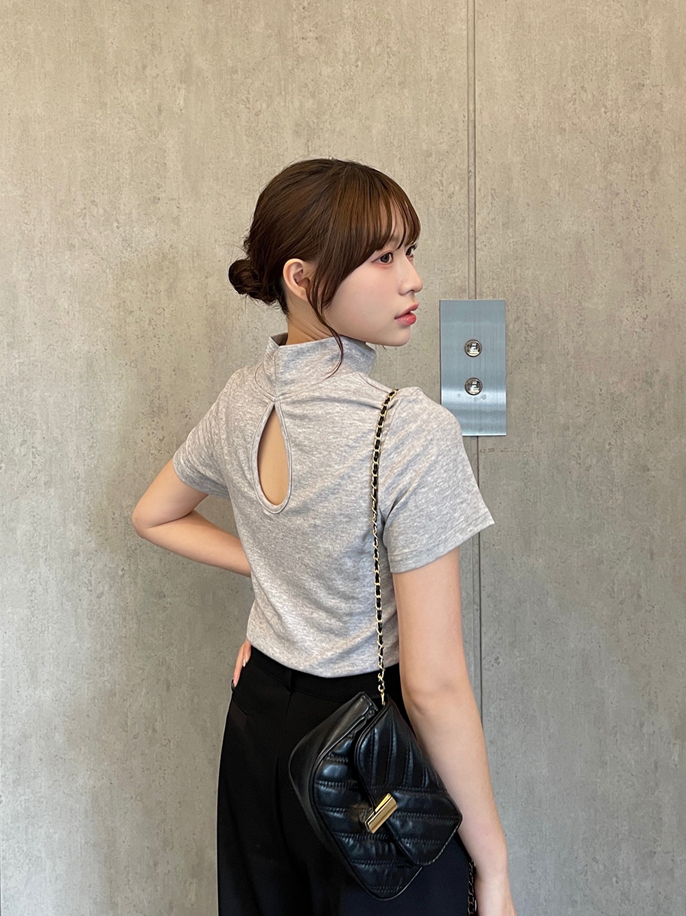 バックレス無地Tシャツ | 詳細画像2