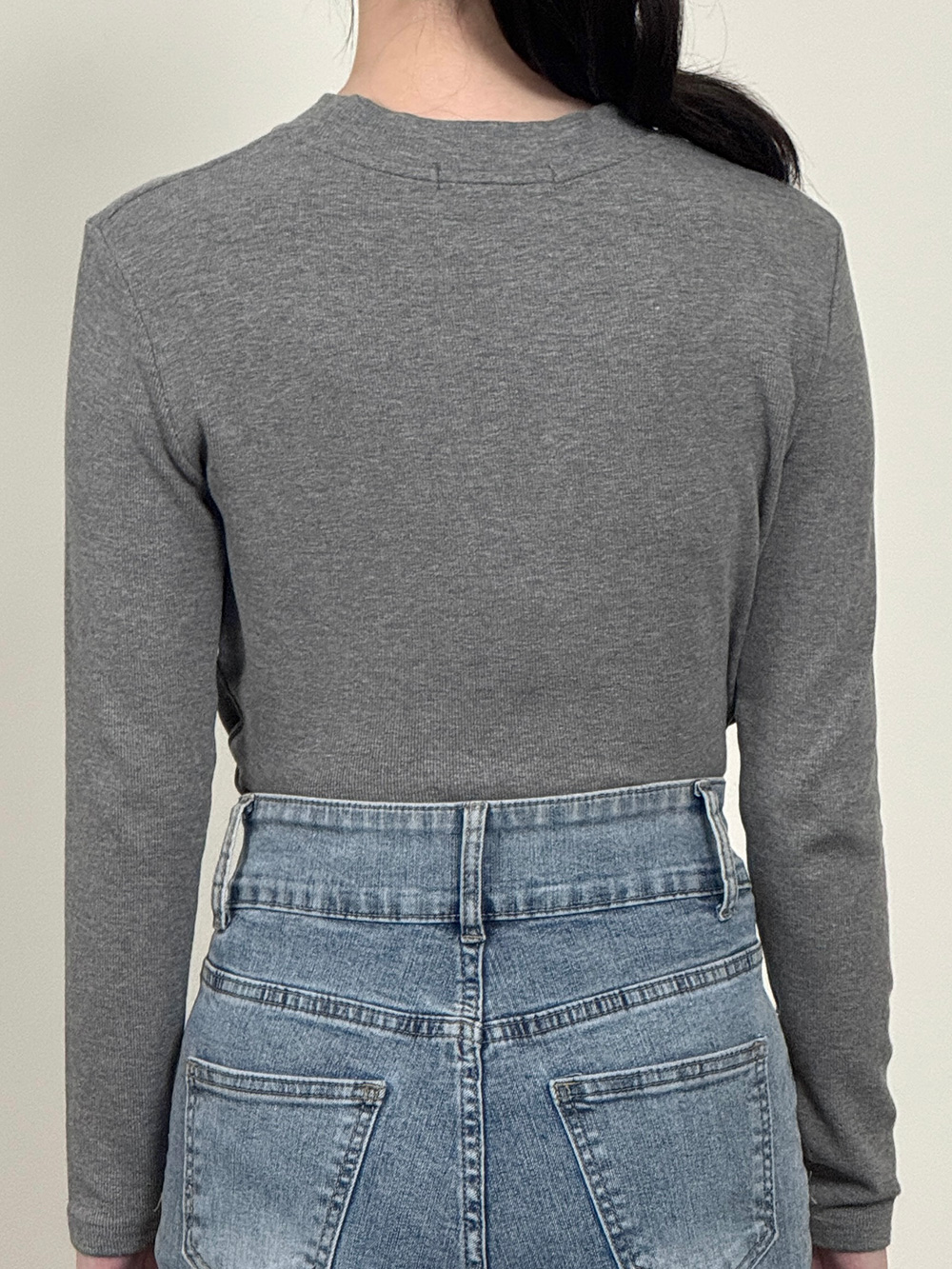 ハーフネック無地ニット | 詳細画像8