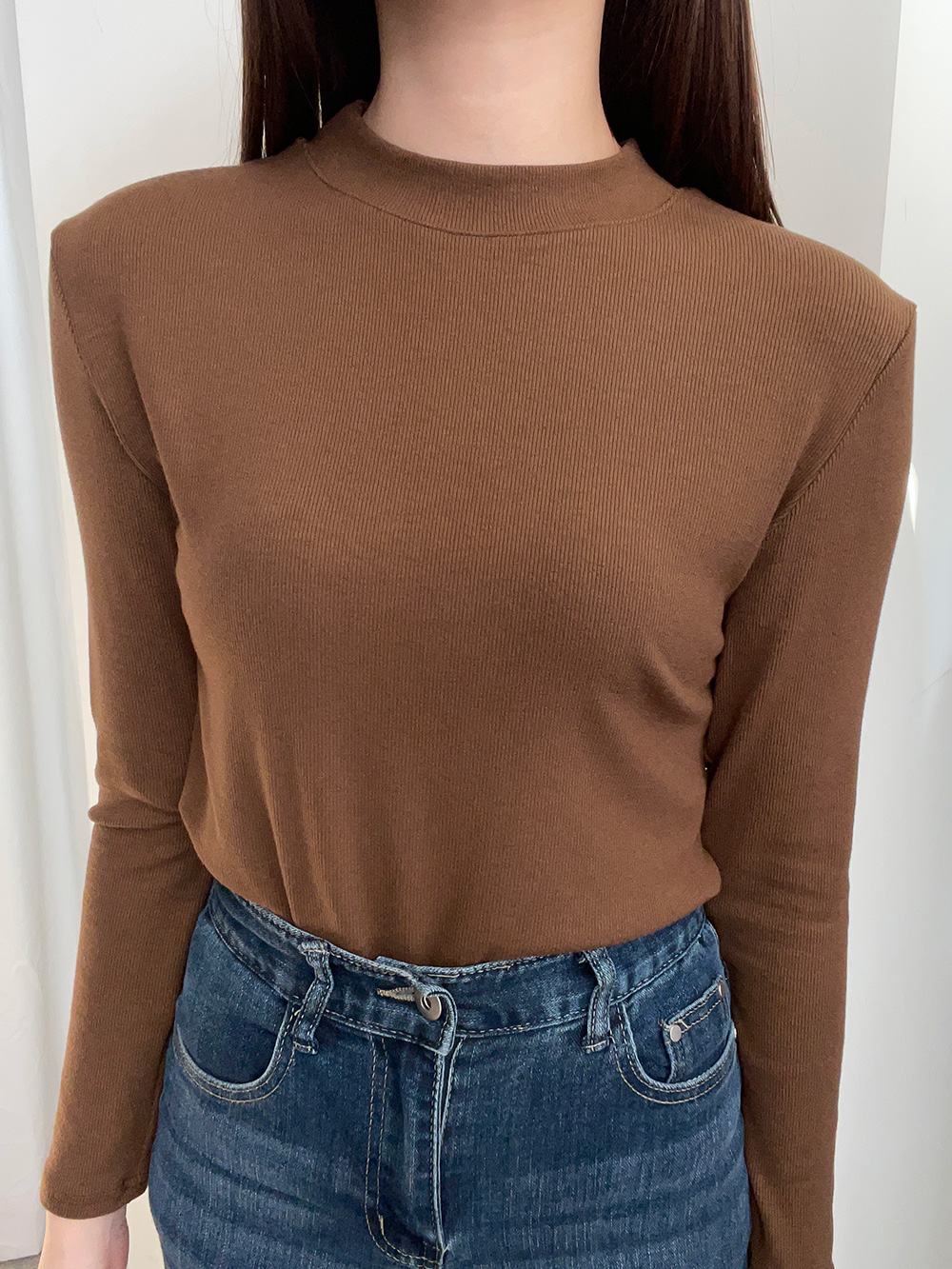 ハーフネック無地ニット | 詳細画像10