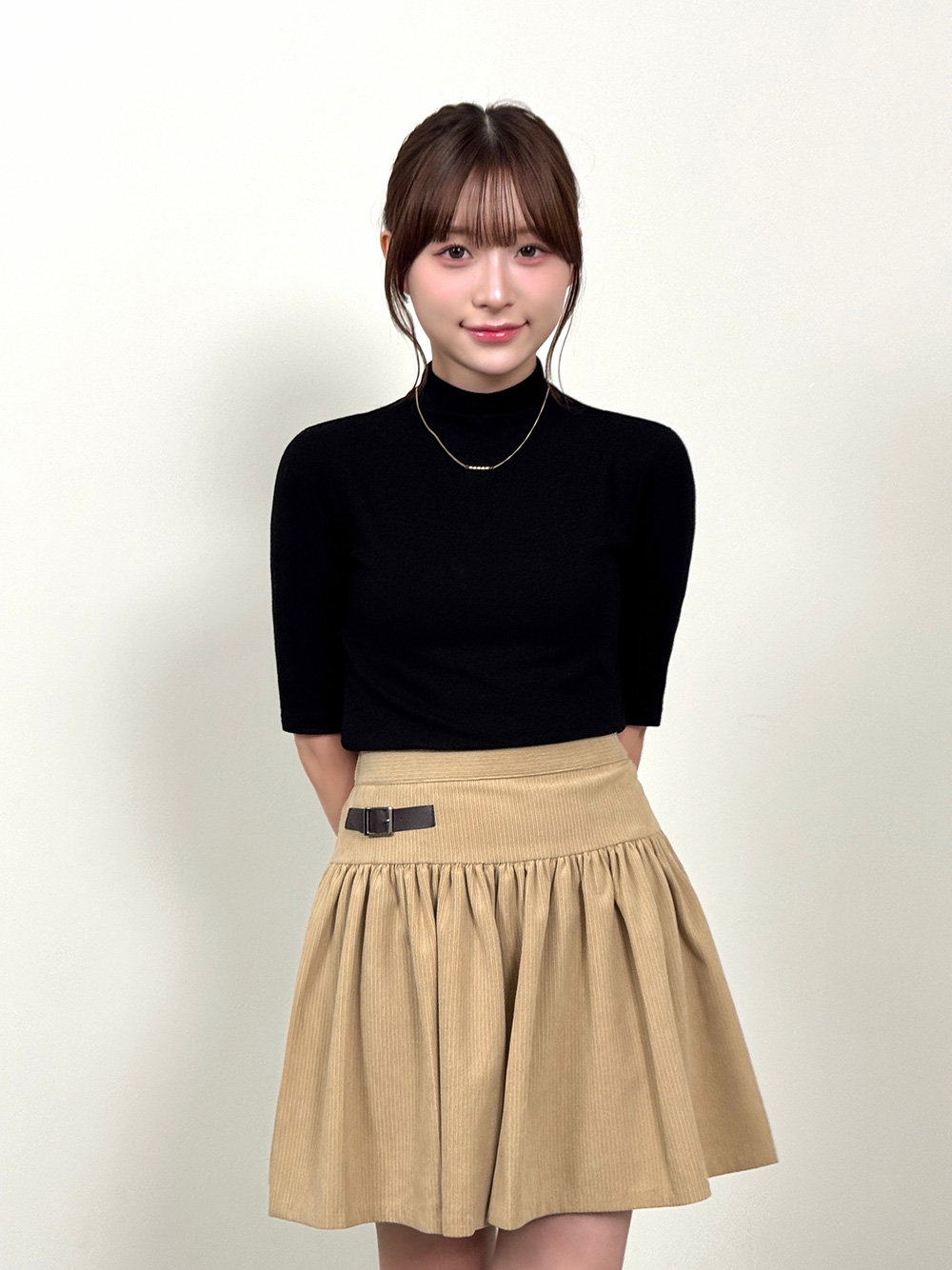 ハイネックハーフ無地ニット | 詳細画像2