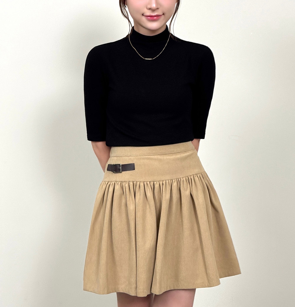 ハイネックハーフ無地ニット | 詳細画像7