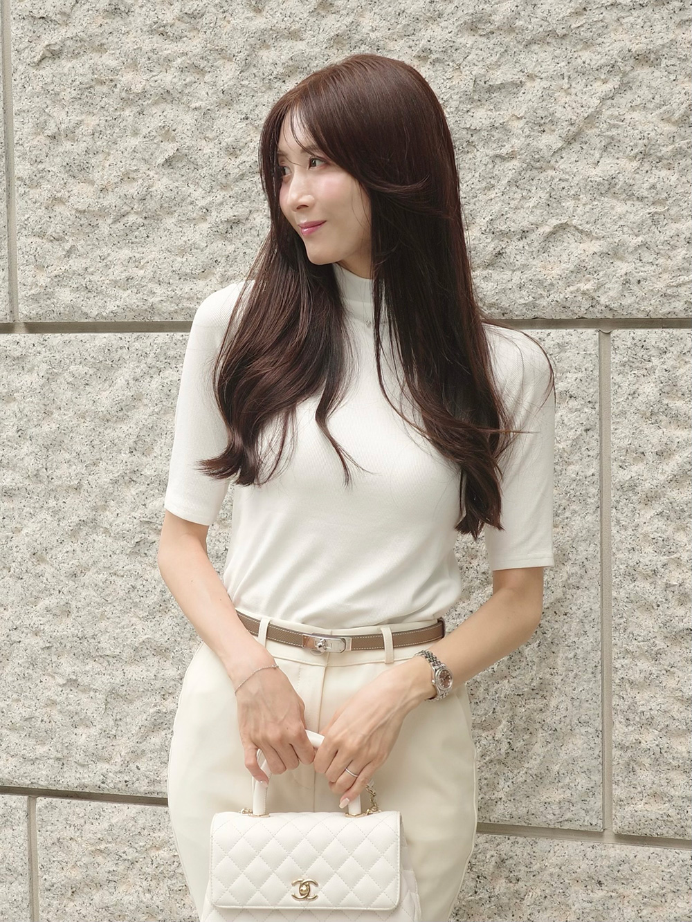 ハイネックハーフ無地ニット | 詳細画像8