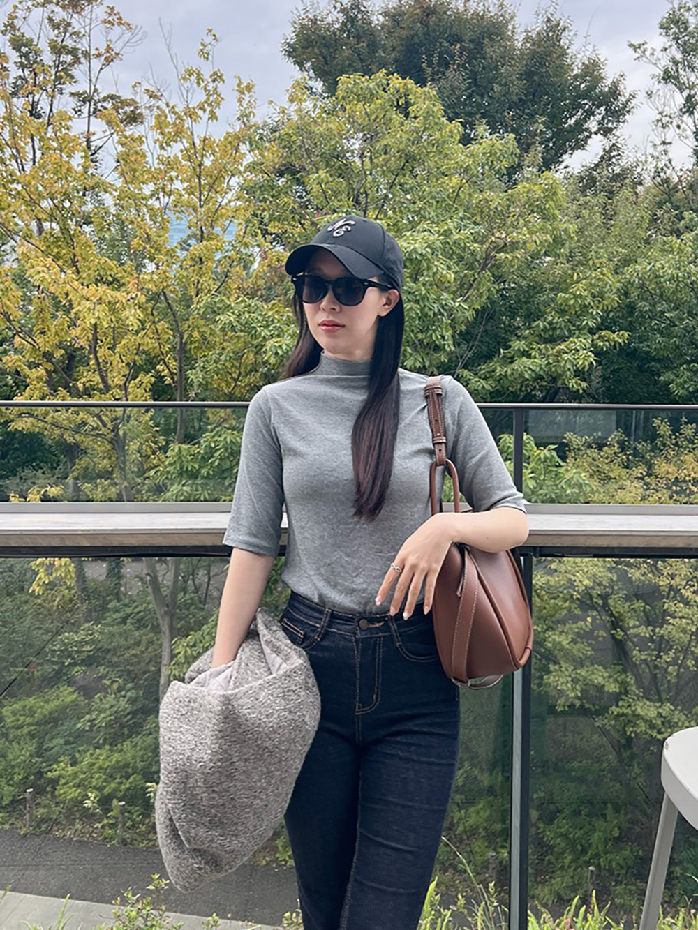 ハイネックハーフ無地ニット | 詳細画像8