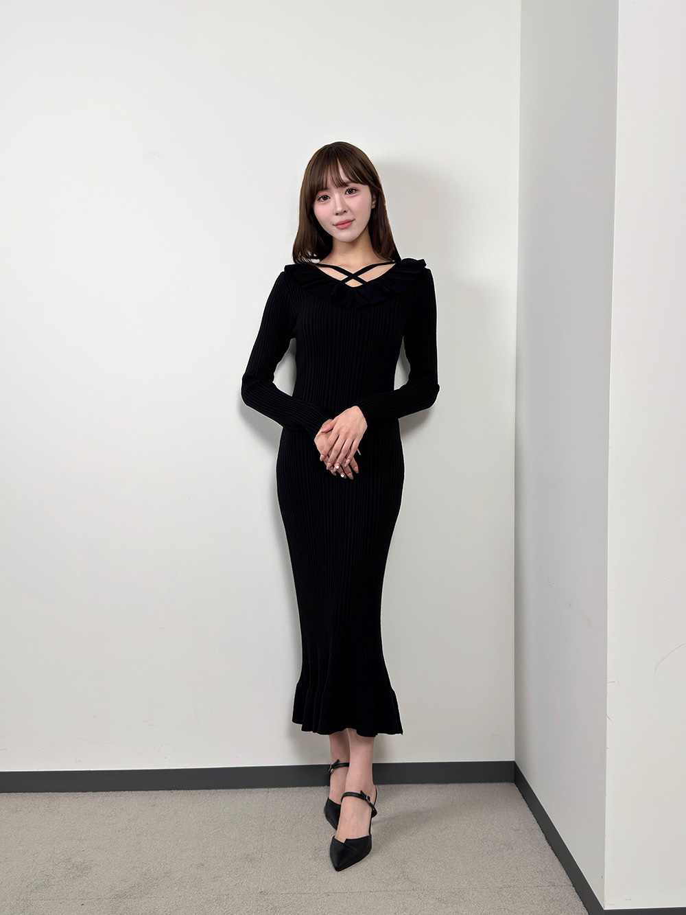 フリルロングマーメイドワンピース | 詳細画像8