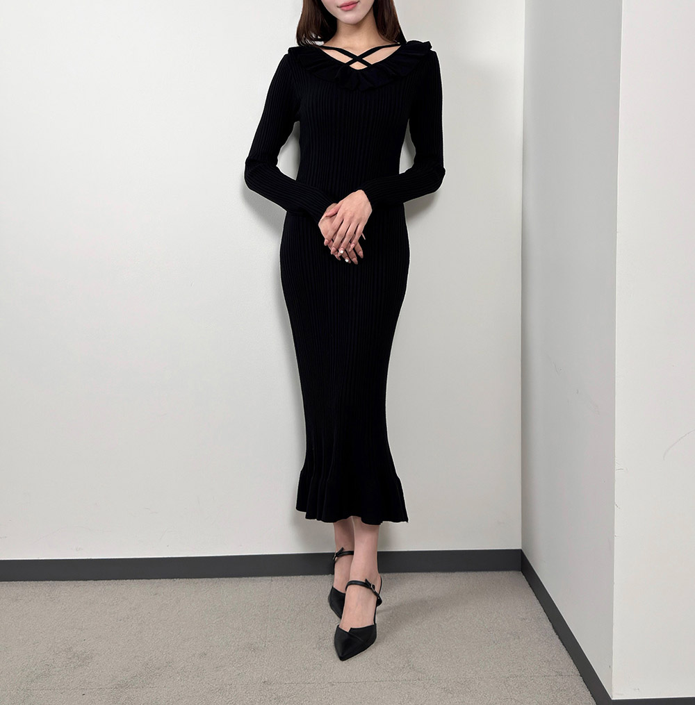 フリルロングマーメイドワンピース | 詳細画像7