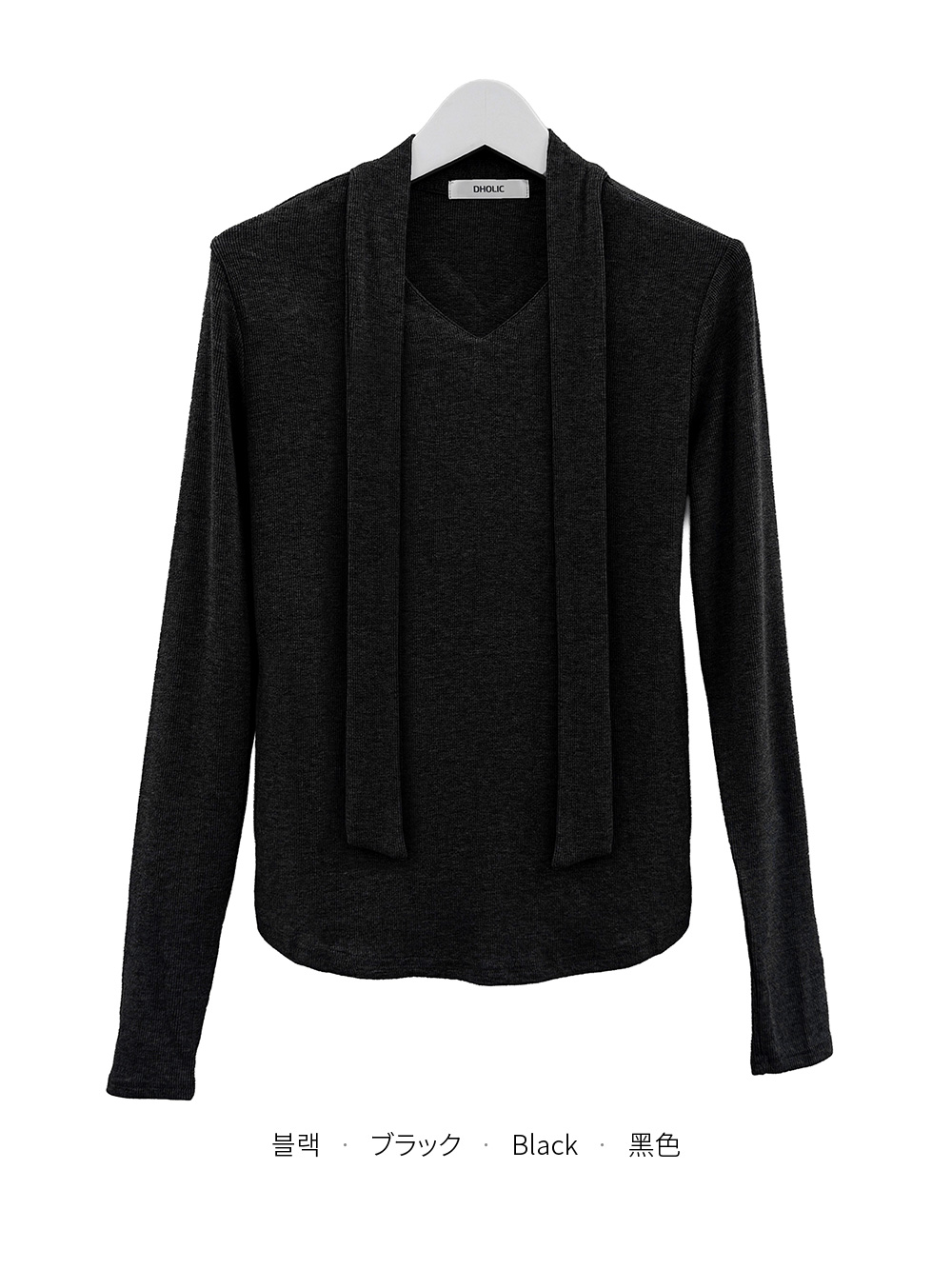 ボウタイ付Vネックニット | 詳細画像14