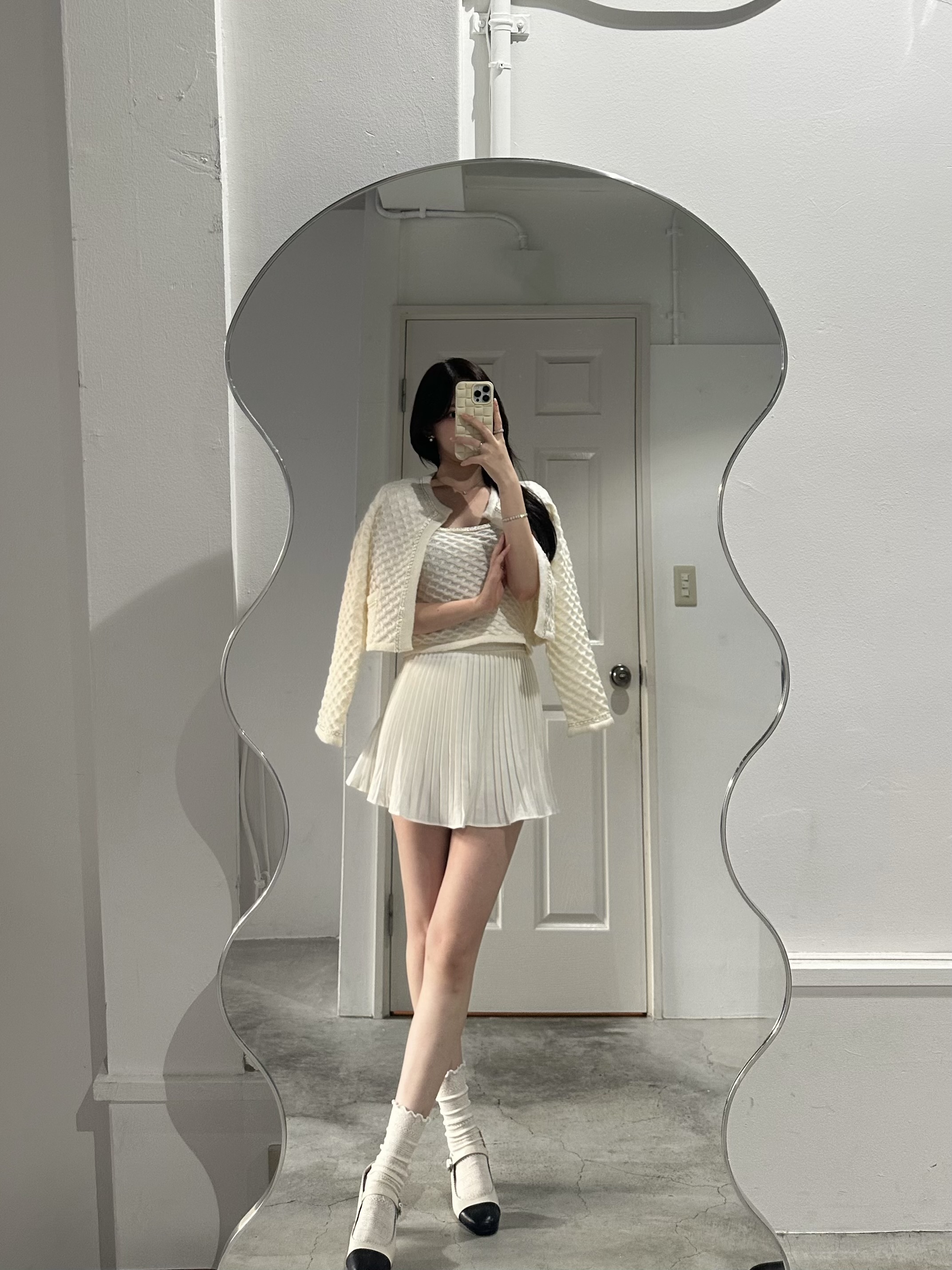 ラウンドネックカーディガン＆ニットキャミ | 詳細画像11