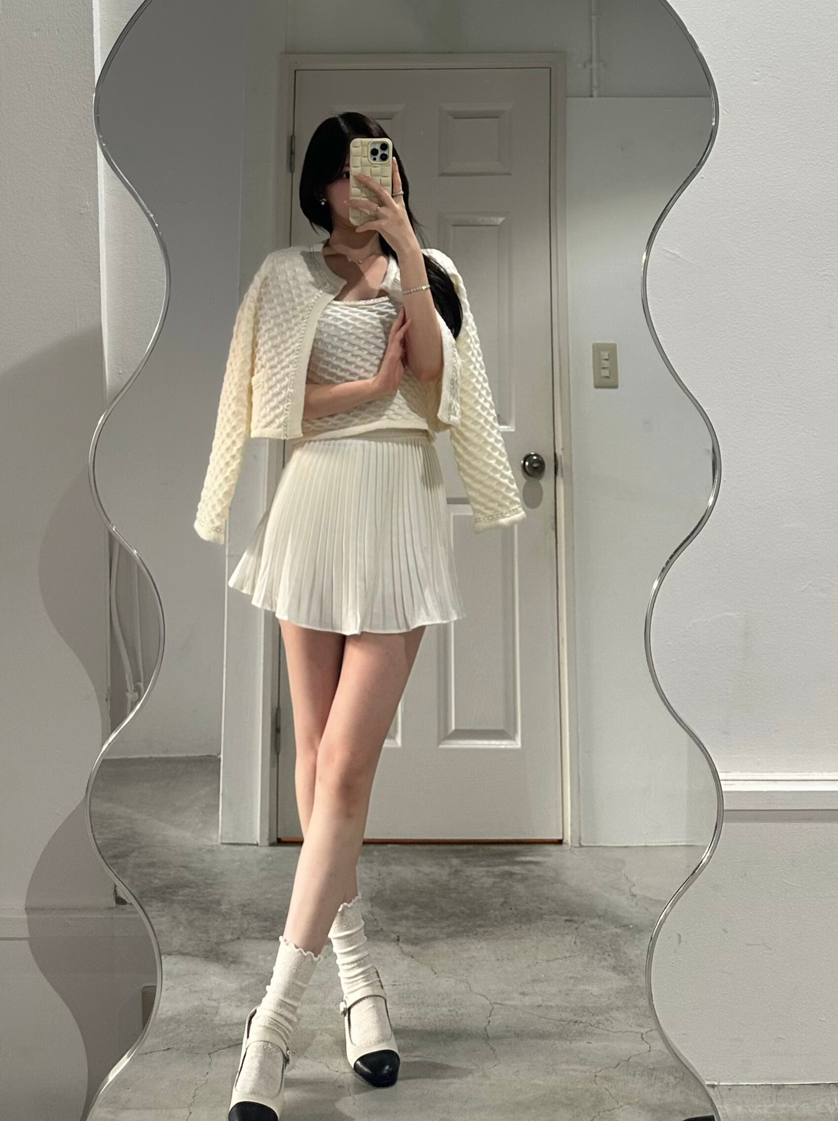 ラウンドネックカーディガン＆ニットキャミ | 詳細画像2