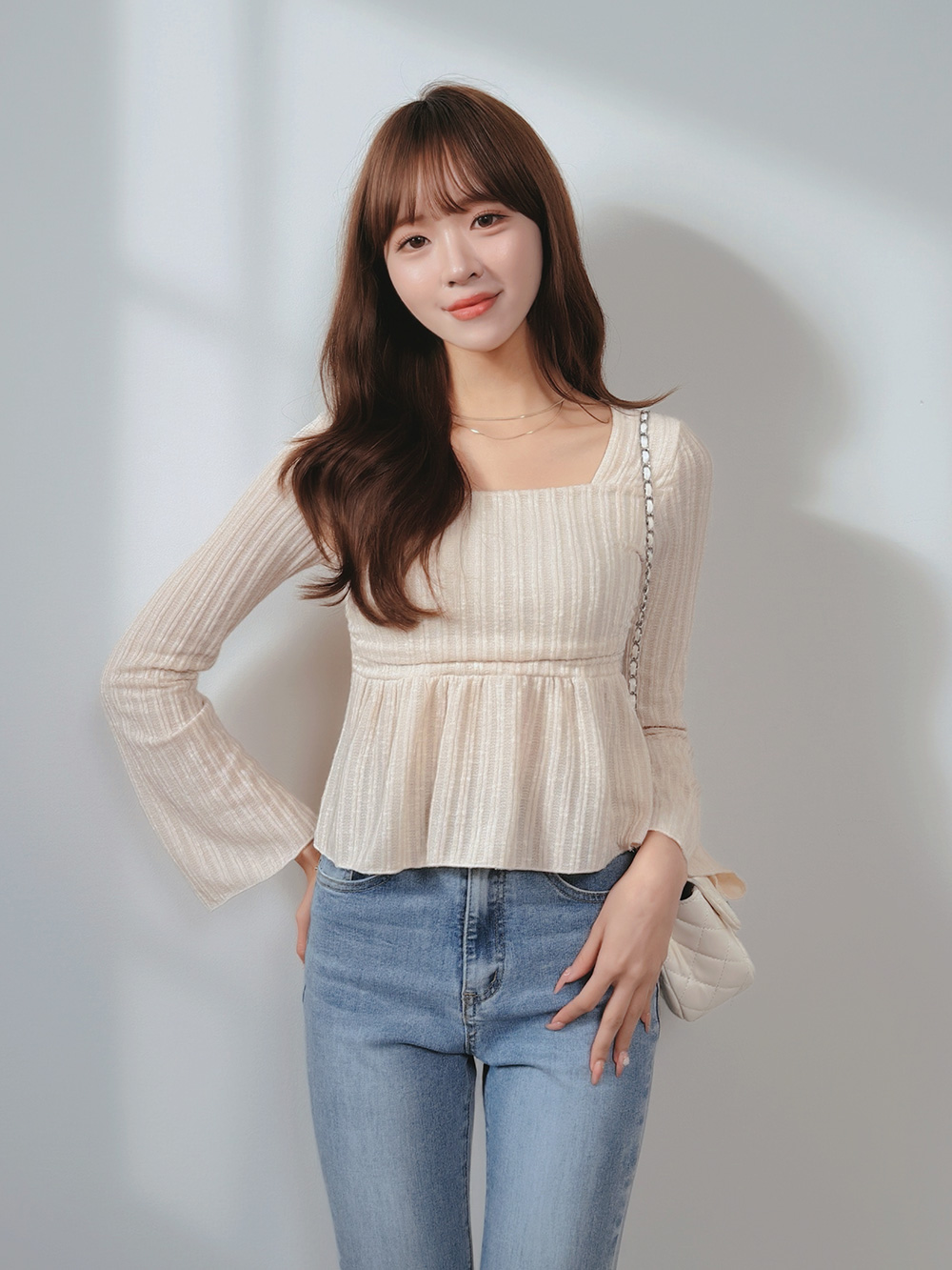 スクエアネックフレアリブニット | 詳細画像4