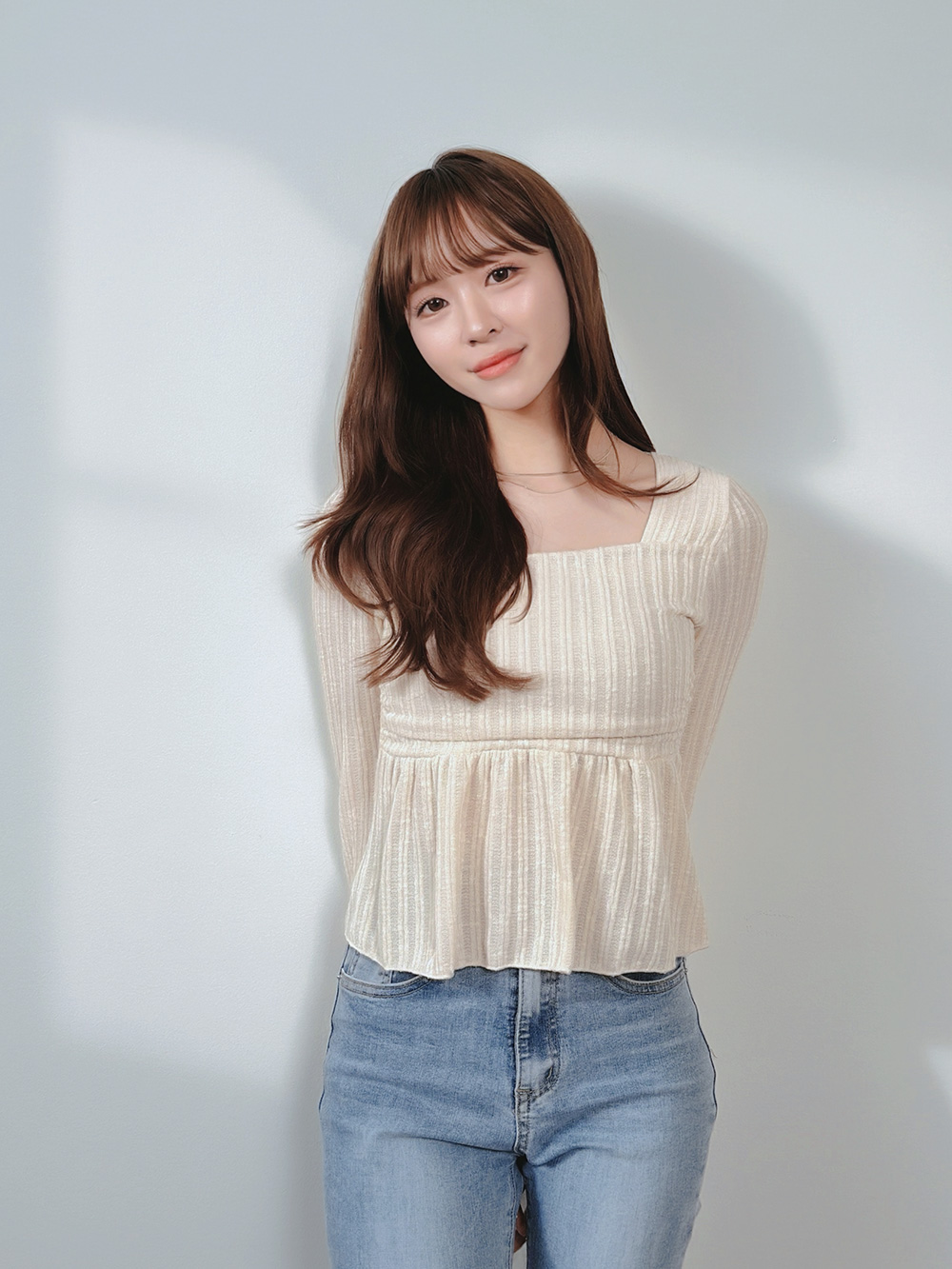 スクエアネックフレアリブニット | 詳細画像6