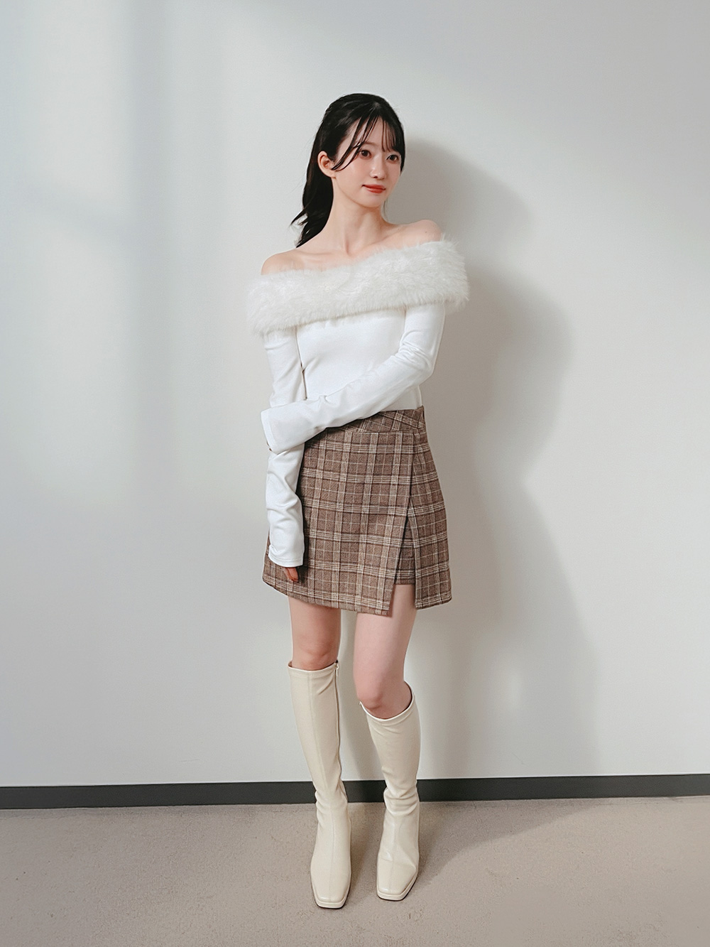 ファーオフショルダーニット | 詳細画像3