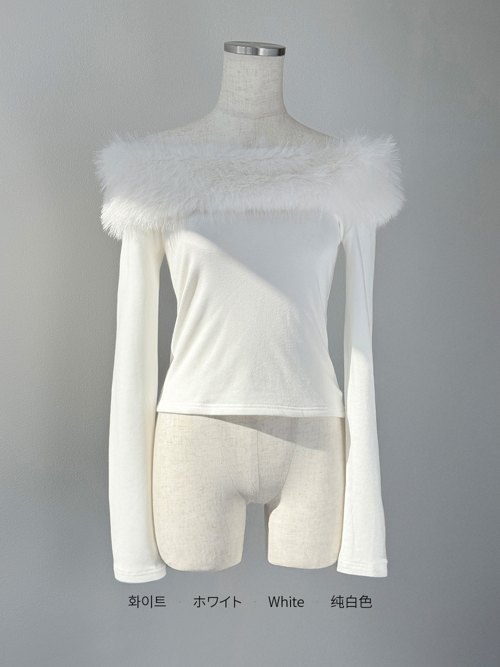 ファーオフショルダーニット | 詳細画像9