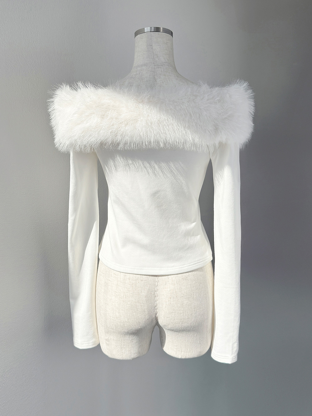 ファーオフショルダーニット | 詳細画像10