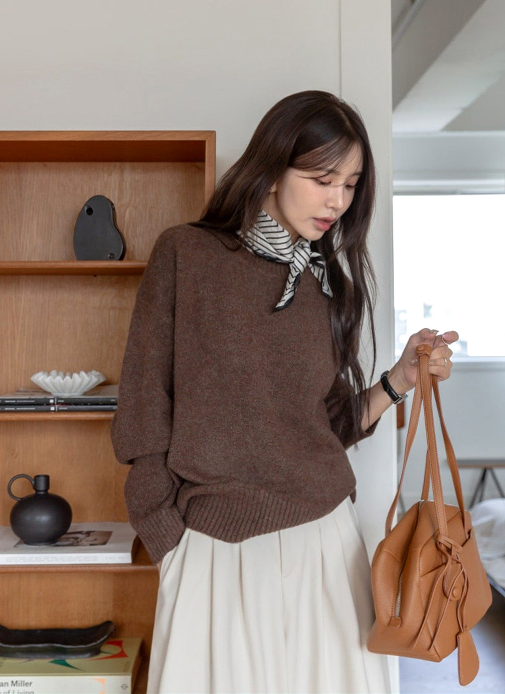 ストラップ付レザー調長方形トートバッグ | DHOLIC | 詳細画像15