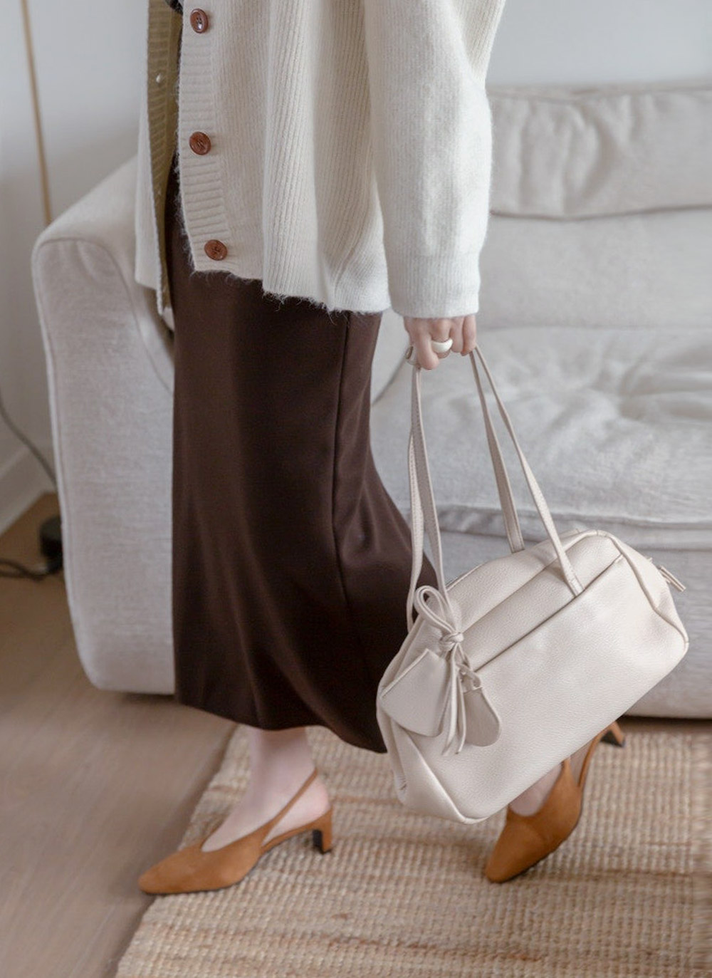 ストラップ付レザー調長方形トートバッグ | DHOLIC | 詳細画像24