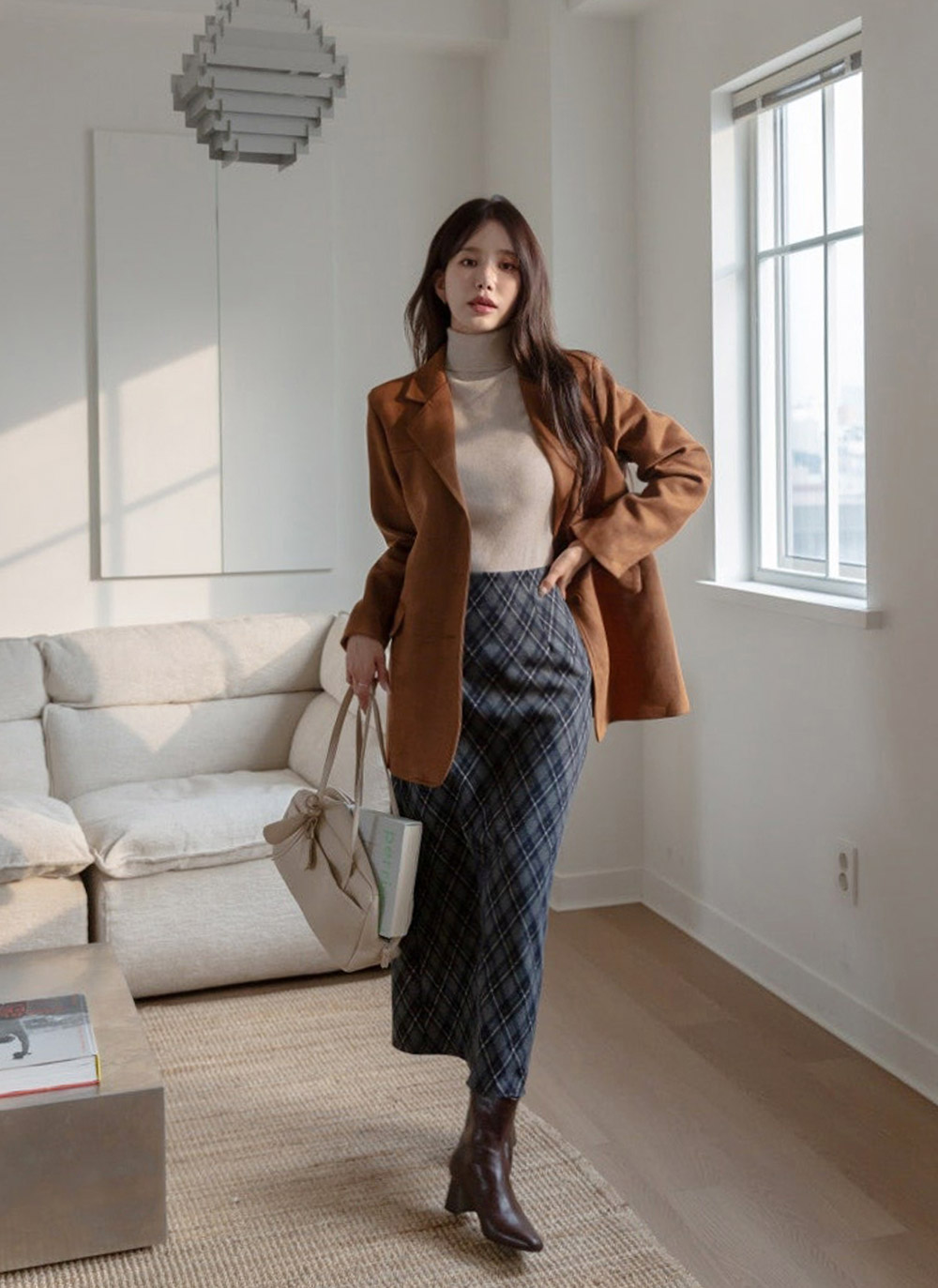 ストラップ付レザー調長方形トートバッグ | DHOLIC | 詳細画像30