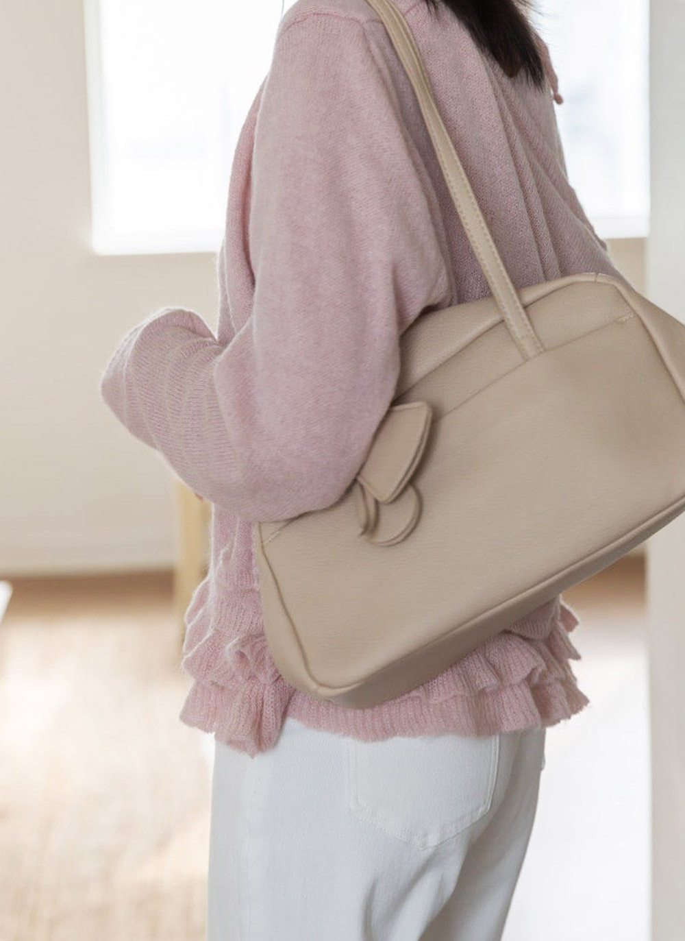 ストラップ付レザー調長方形トートバッグ | DHOLIC | 詳細画像31