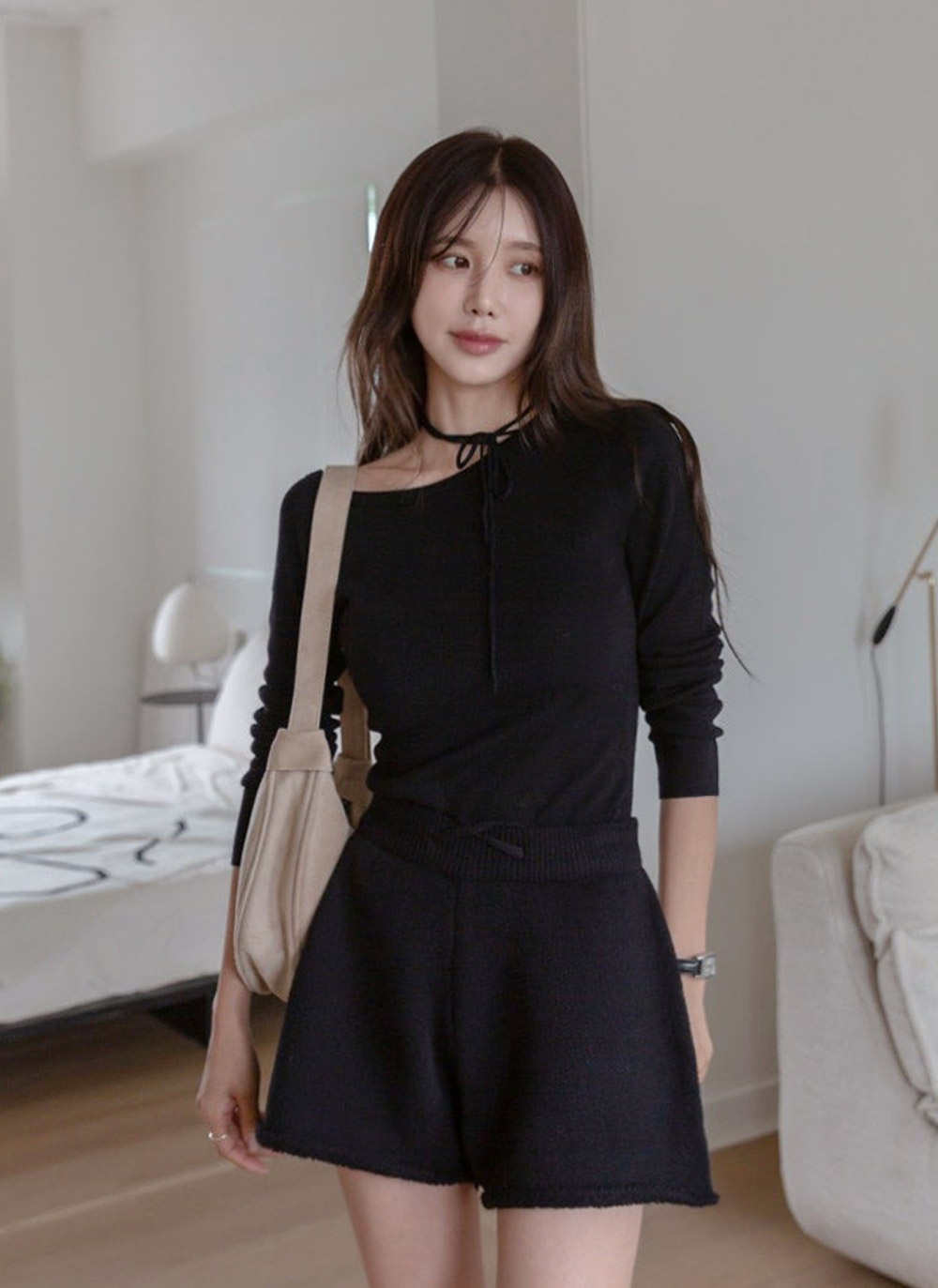 スエード調ハーフムーンショルダーバッグ | DHOLIC | 詳細画像16