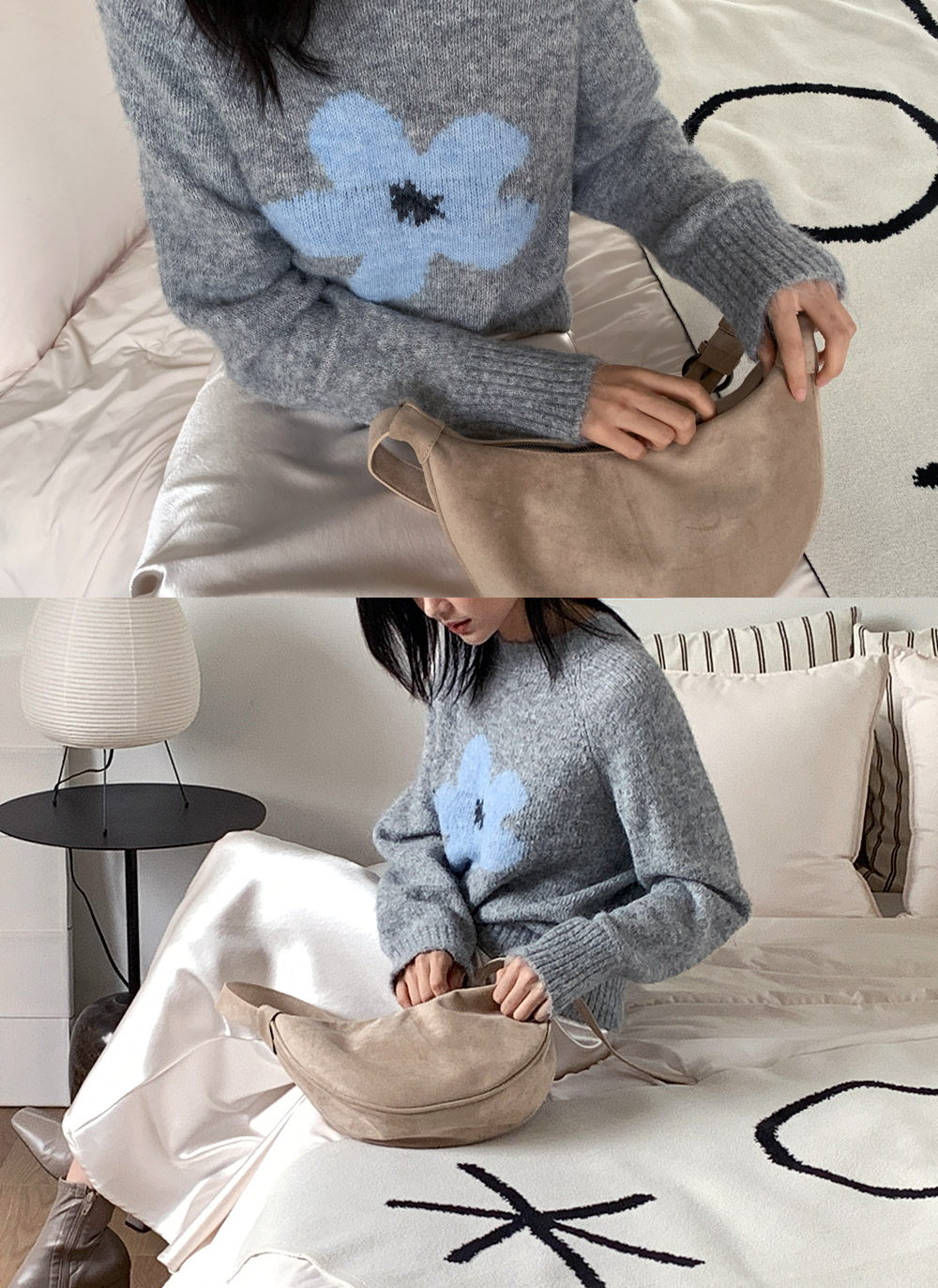 ラグランルーズ花柄ニット | DHOLIC | 詳細画像5