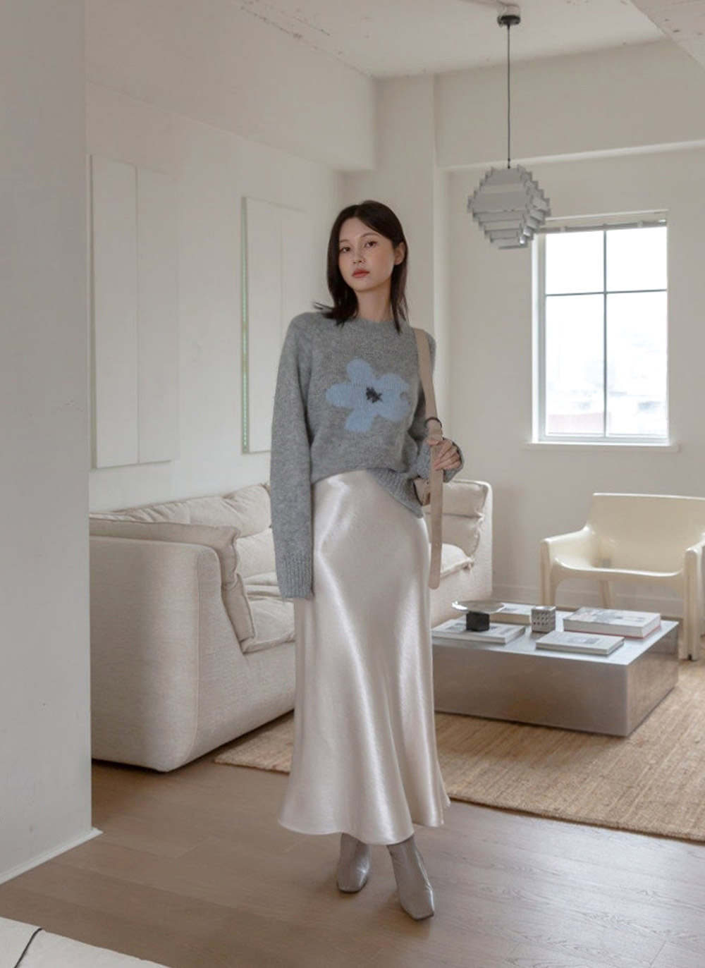 ラグランルーズ花柄ニット | DHOLIC | 詳細画像8