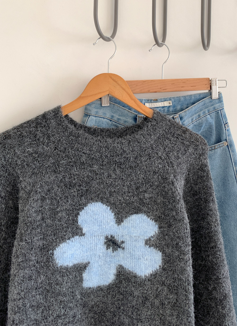 ラグランルーズ花柄ニット | DHOLIC | 詳細画像19