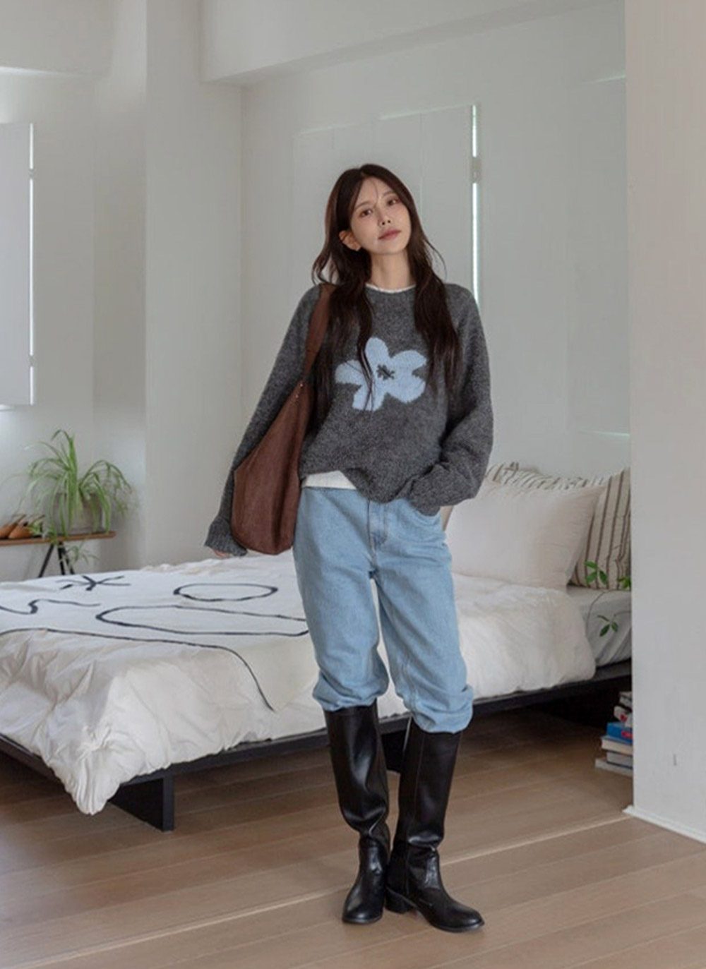 ラグランルーズ花柄ニット | DHOLIC | 詳細画像20