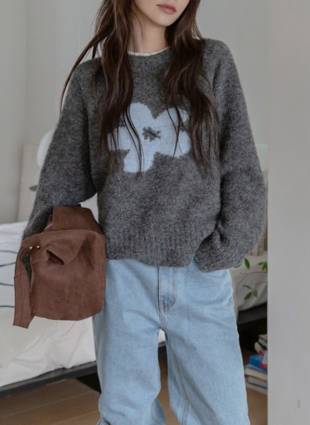 ラグランルーズ花柄ニット | DHOLIC | 詳細画像21