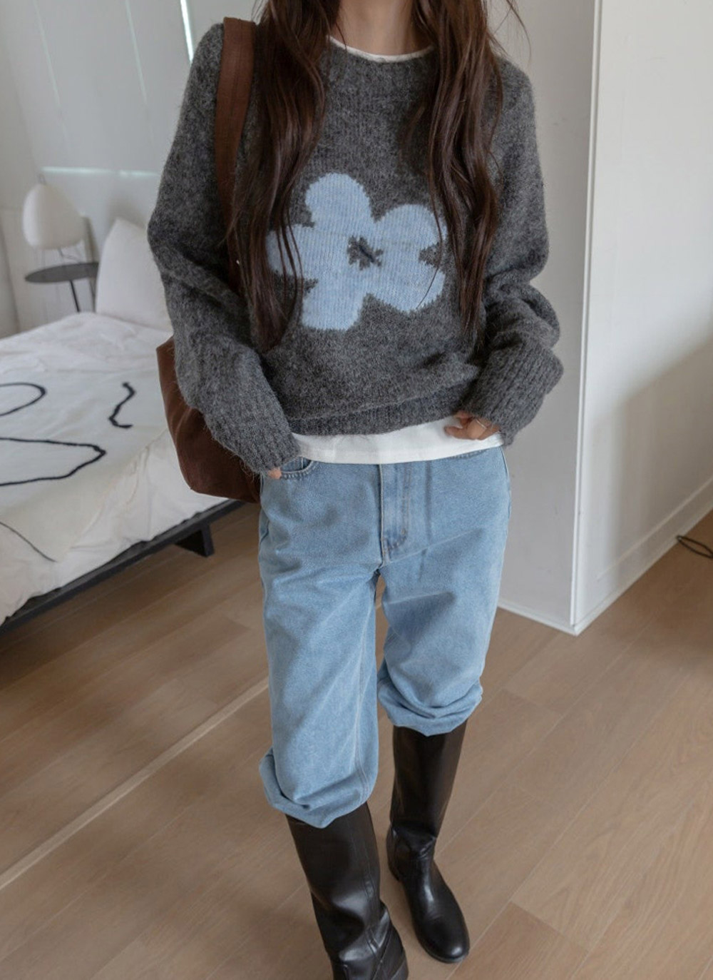 ラグランルーズ花柄ニット | DHOLIC | 詳細画像22