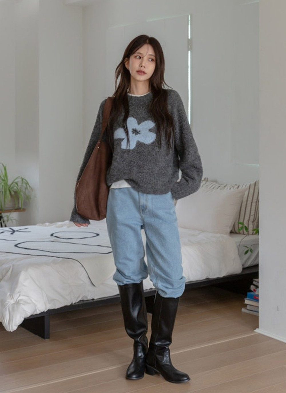 ラグランルーズ花柄ニット | DHOLIC | 詳細画像23