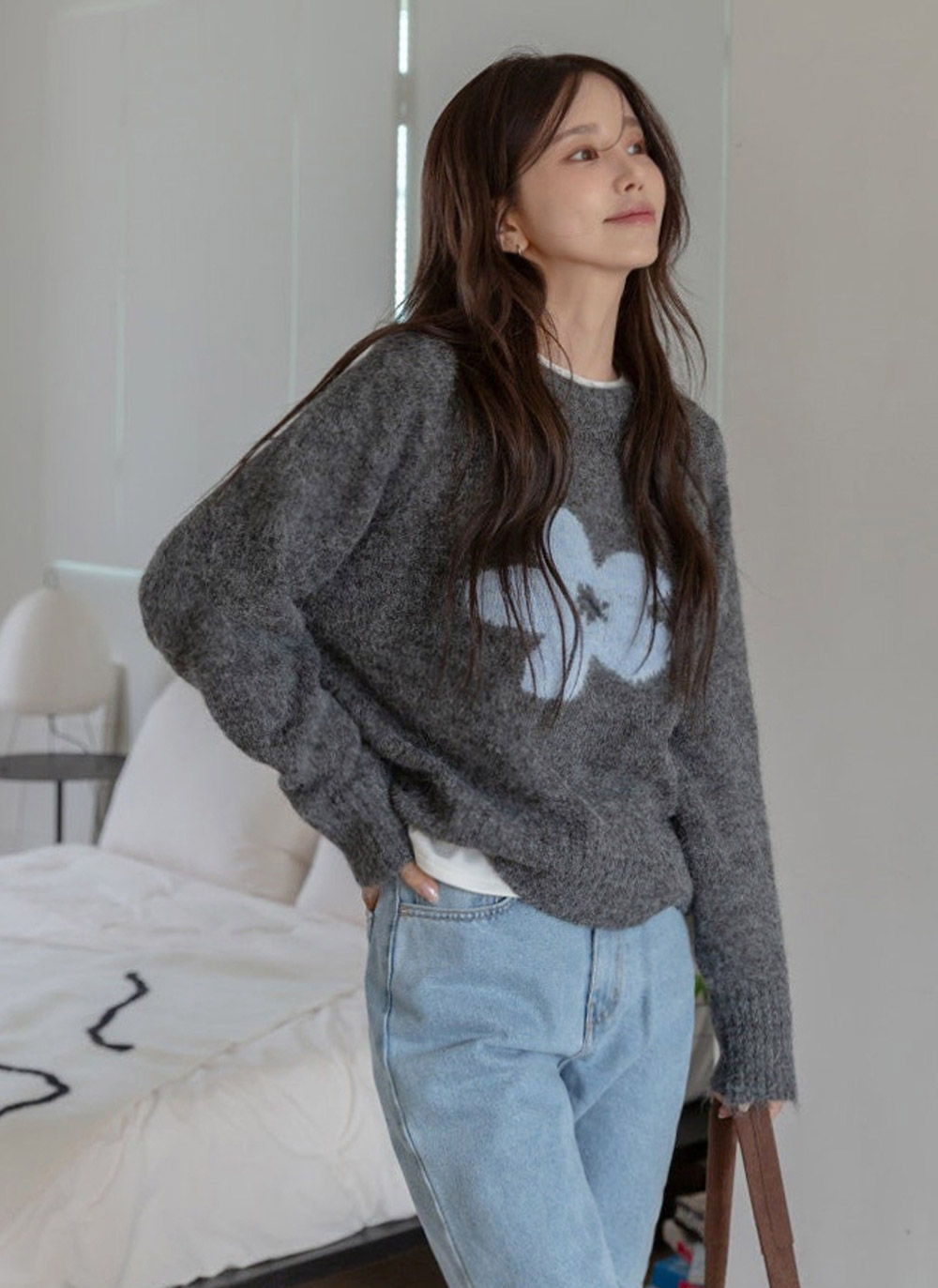 ラグランルーズ花柄ニット | DHOLIC | 詳細画像24