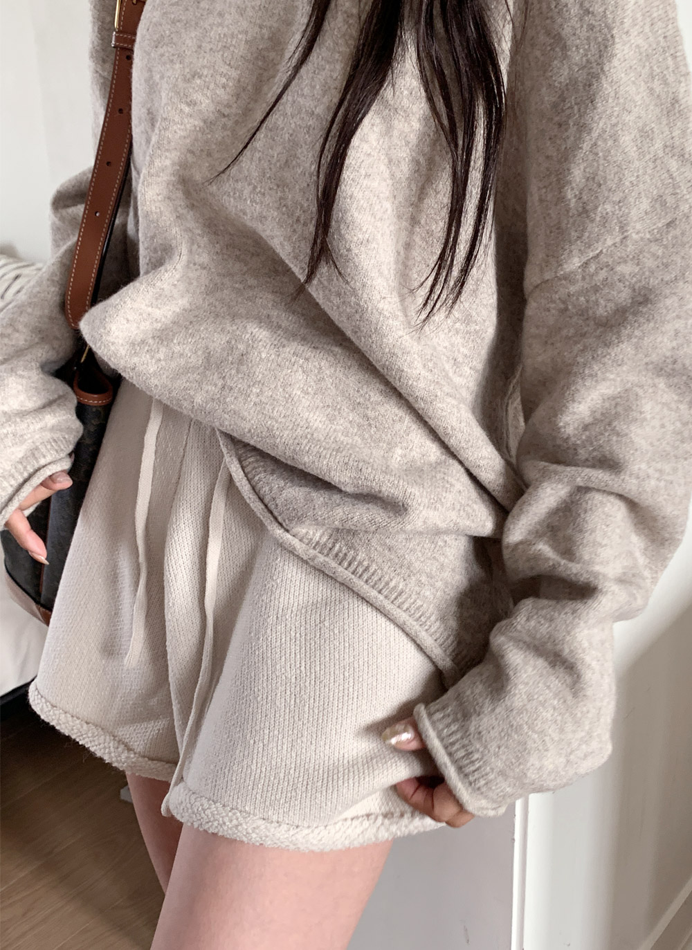 Vネックオーバーサイズ長袖ニット | DHOLIC | 詳細画像11