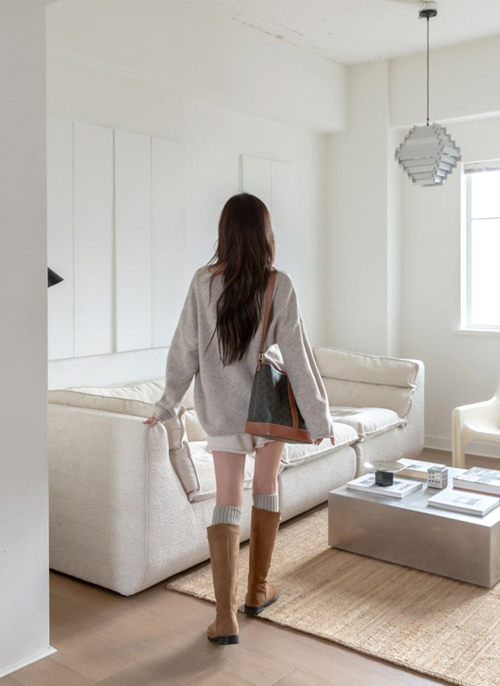 Vネックオーバーサイズ長袖ニット | DHOLIC | 詳細画像19