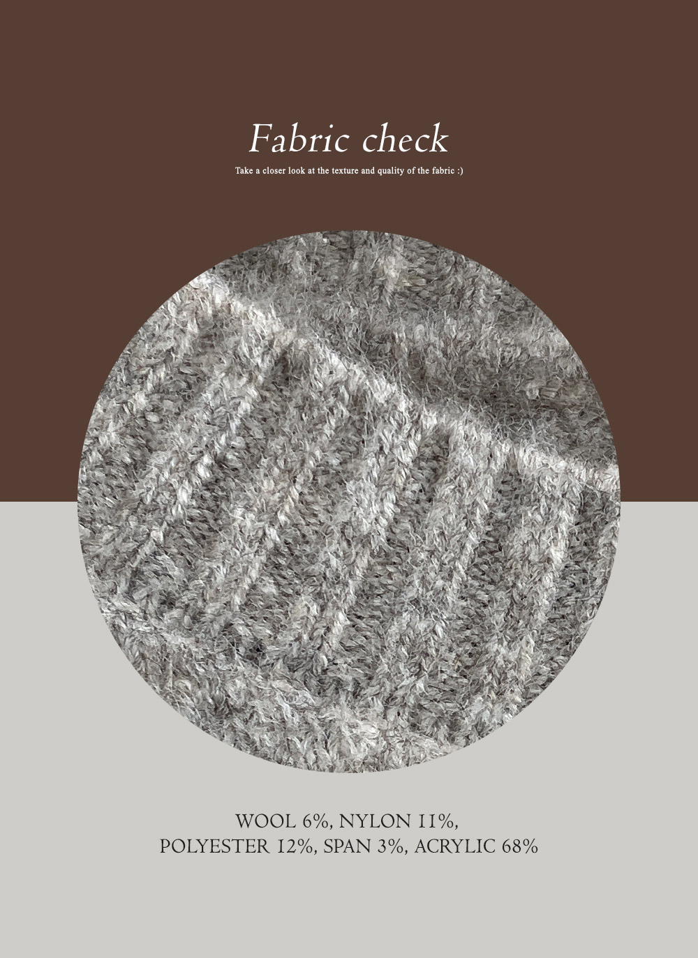 ラウンドネックルーズ長袖ニット | DHOLIC | 詳細画像4