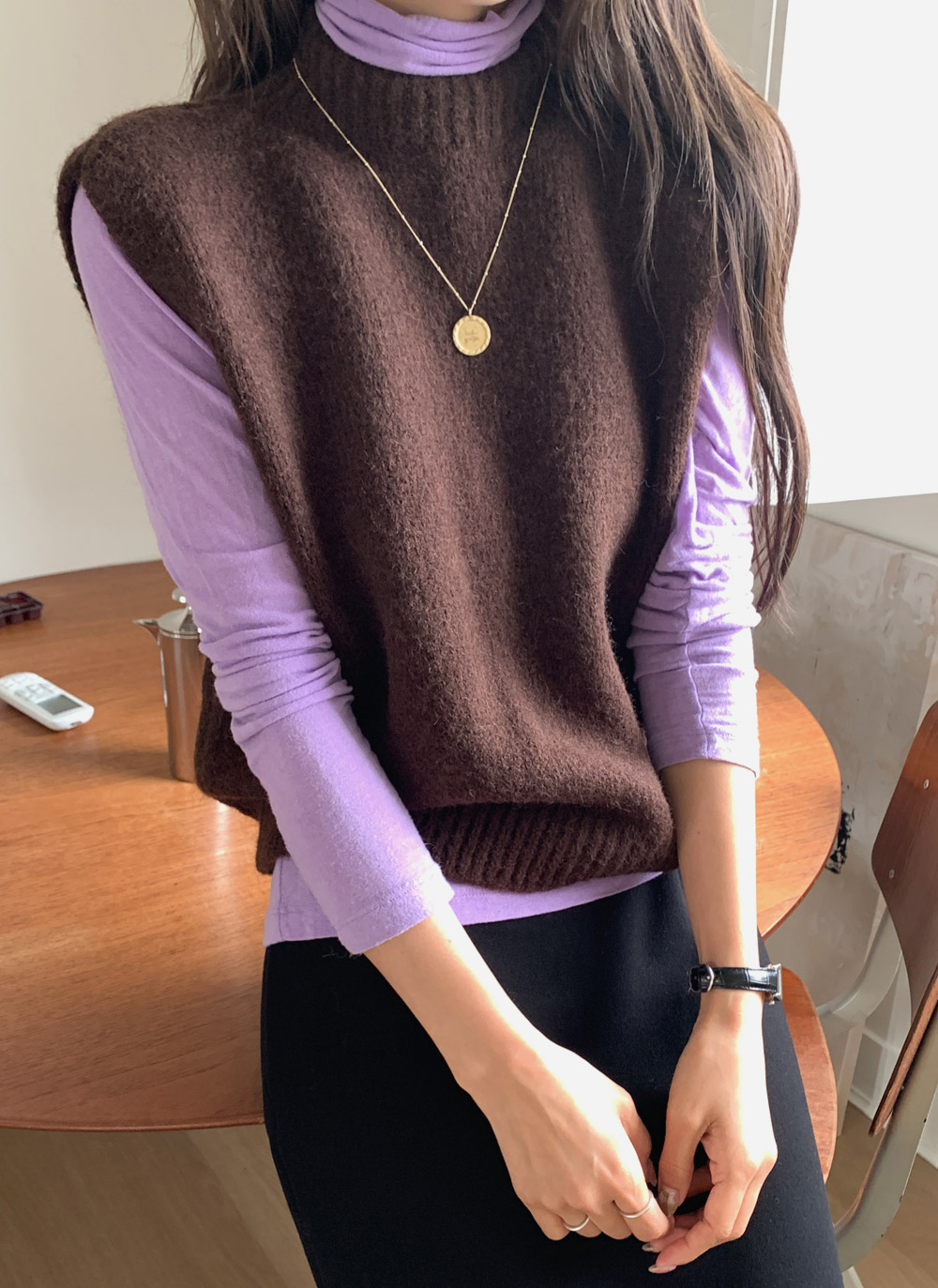 ボタンバックレスニットベスト | DHOLIC | 詳細画像22