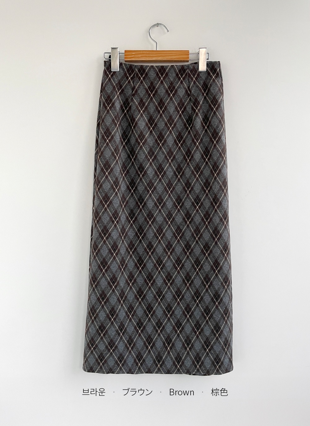 スリットロングチェックスカート | DHOLIC | 詳細画像17