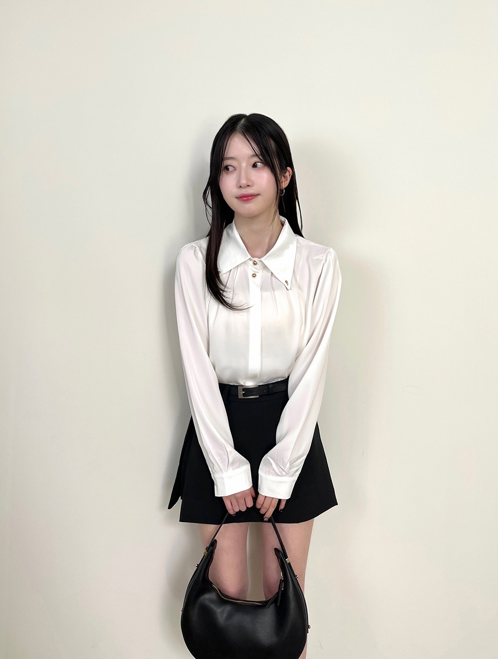 サテンボタンブラウス | 詳細画像3