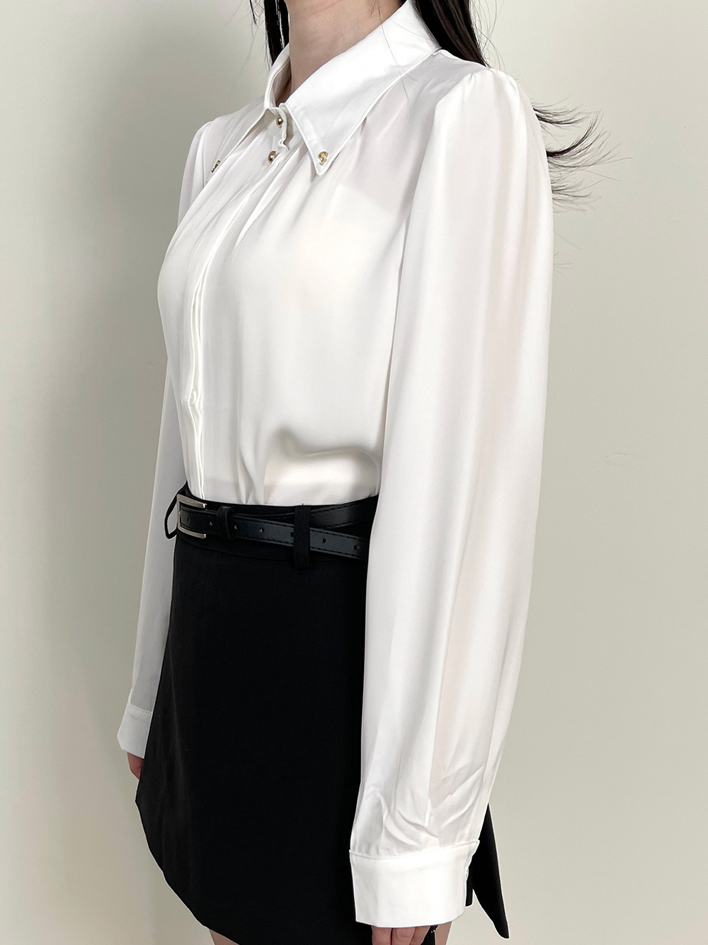 サテンボタンブラウス | 詳細画像6