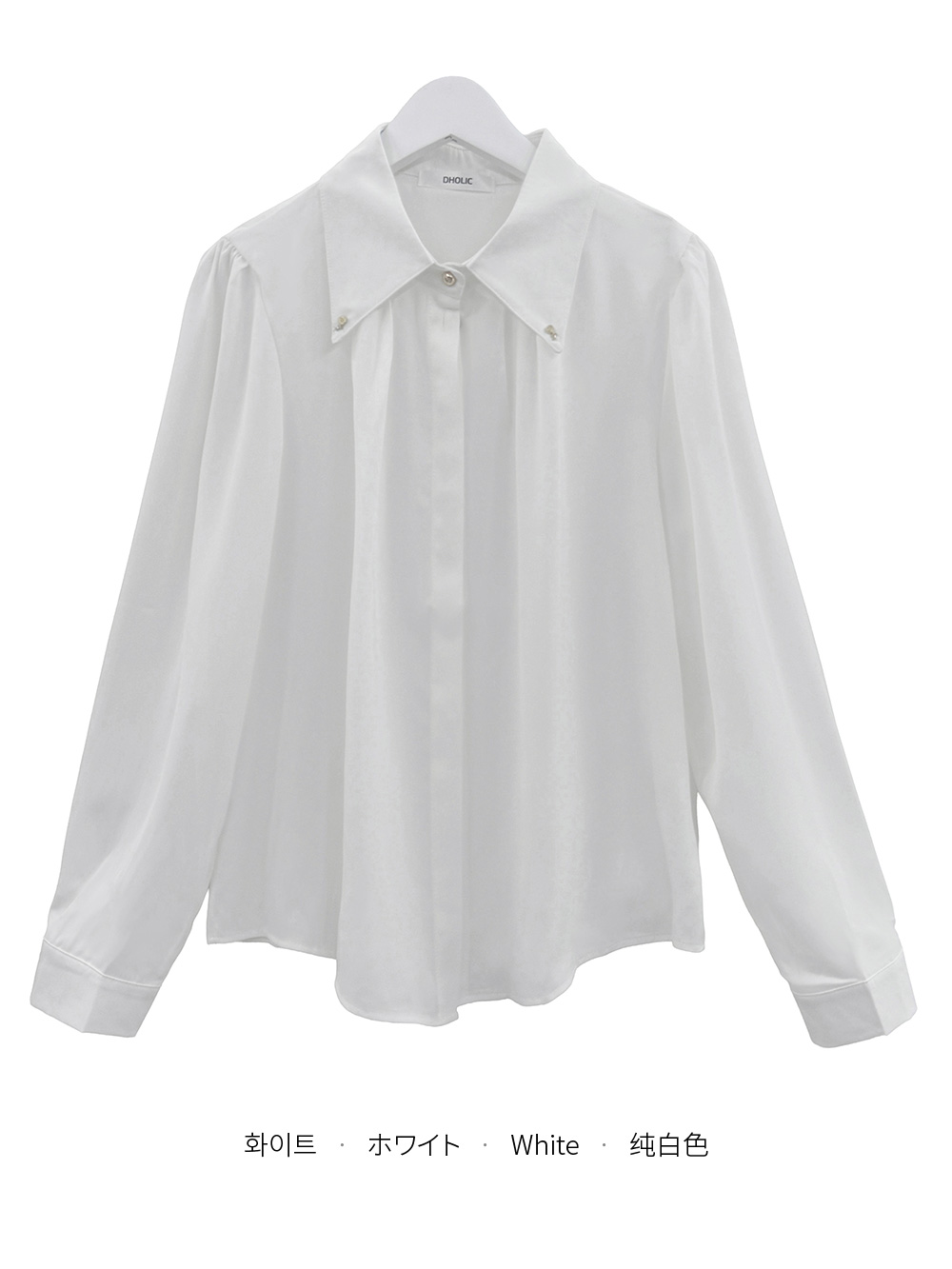 サテンボタンブラウス | 詳細画像9