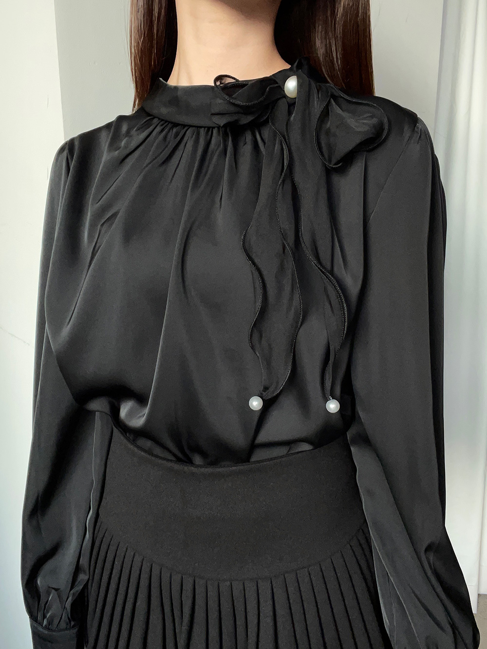 サテンリボンオールシーズンブラウス | 詳細画像9