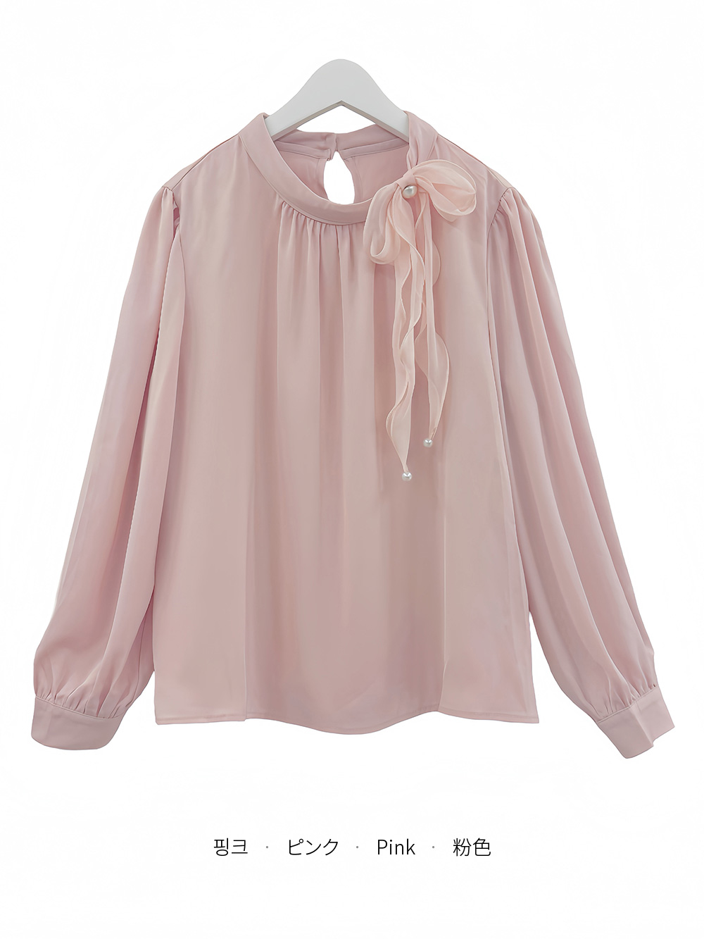 サテンリボンオールシーズンブラウス | 詳細画像11