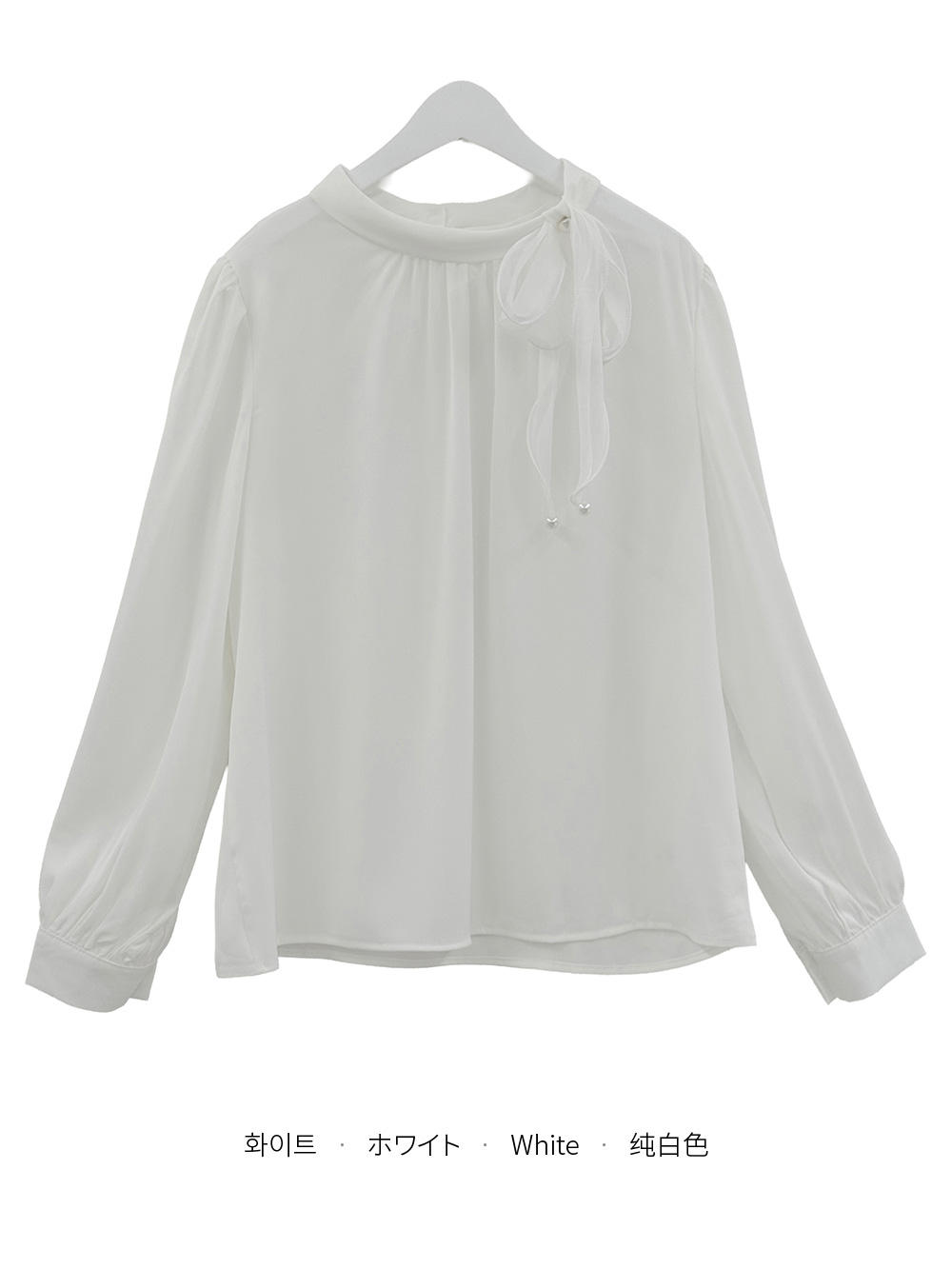 サテンリボンオールシーズンブラウス | 詳細画像12